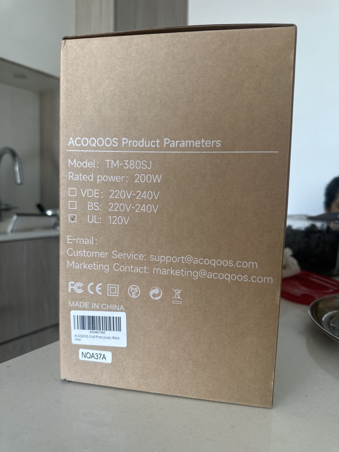 ACOQOOS Slow Juicer - Brand New in Box