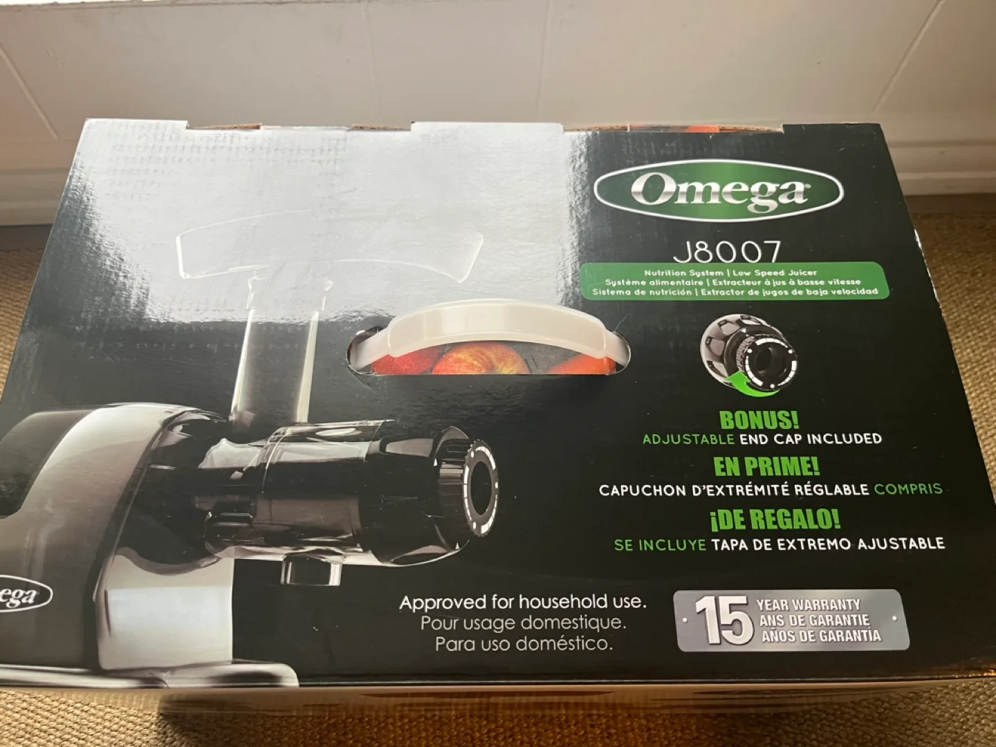 Omega J8007 Nutrition System Low Speed Juicer - Silver image indicator(5)