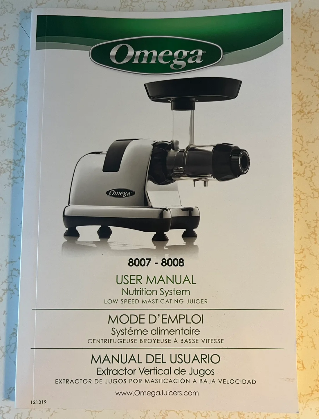 Omega J8007 Nutrition System Low Speed Juicer - Silver image indicator(3)