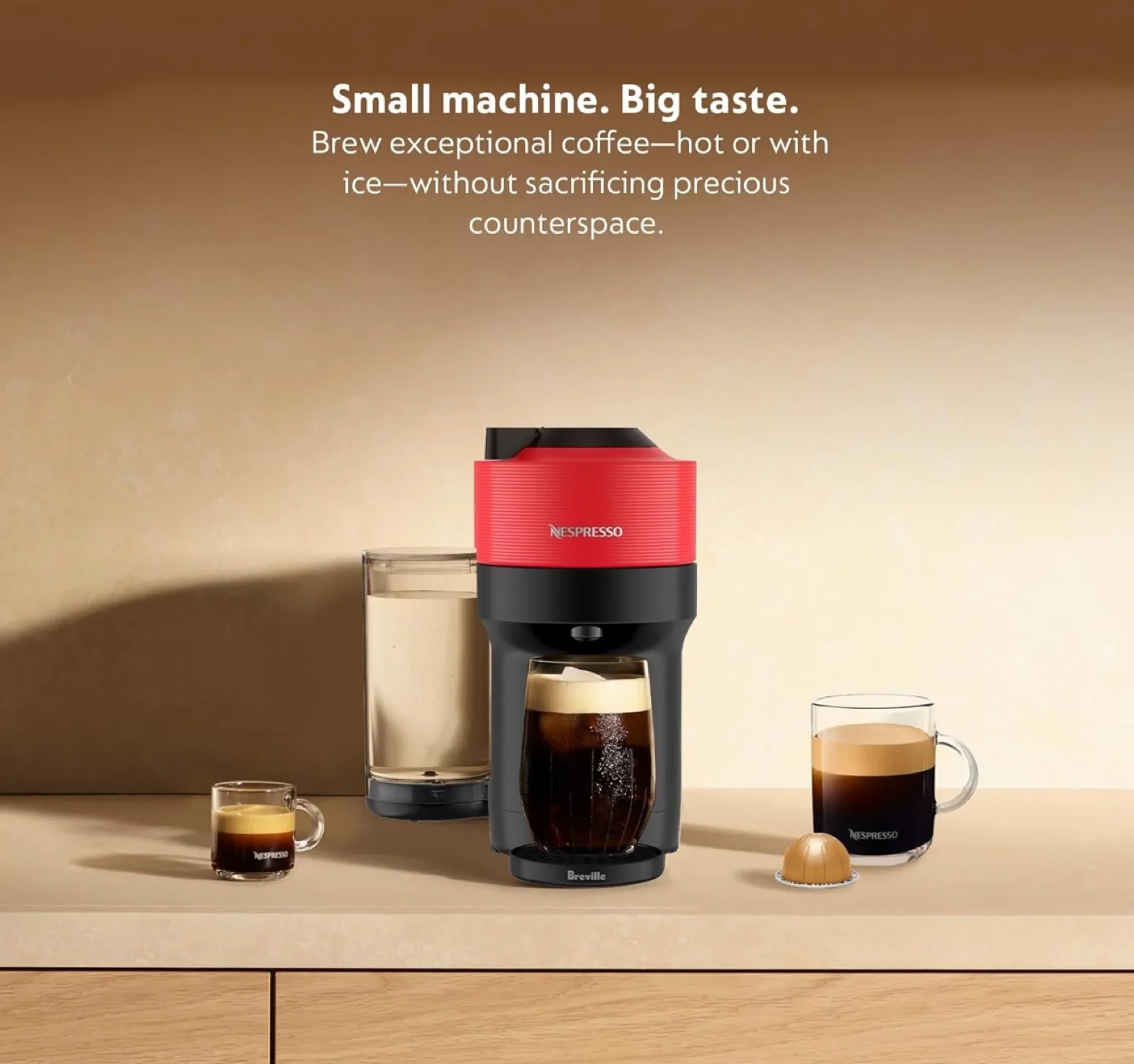 Breville Nespresso VertuoPop Coffee Machine - Red image indicator(2)