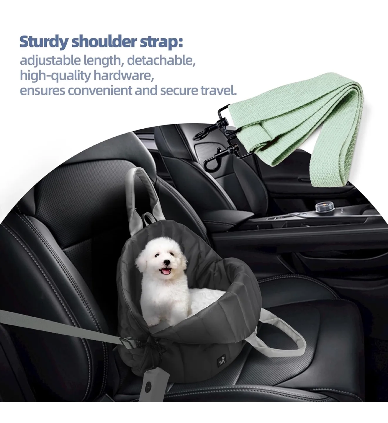 Pet Car Seat - Portable, Comfortable & Safe image indicator(2)