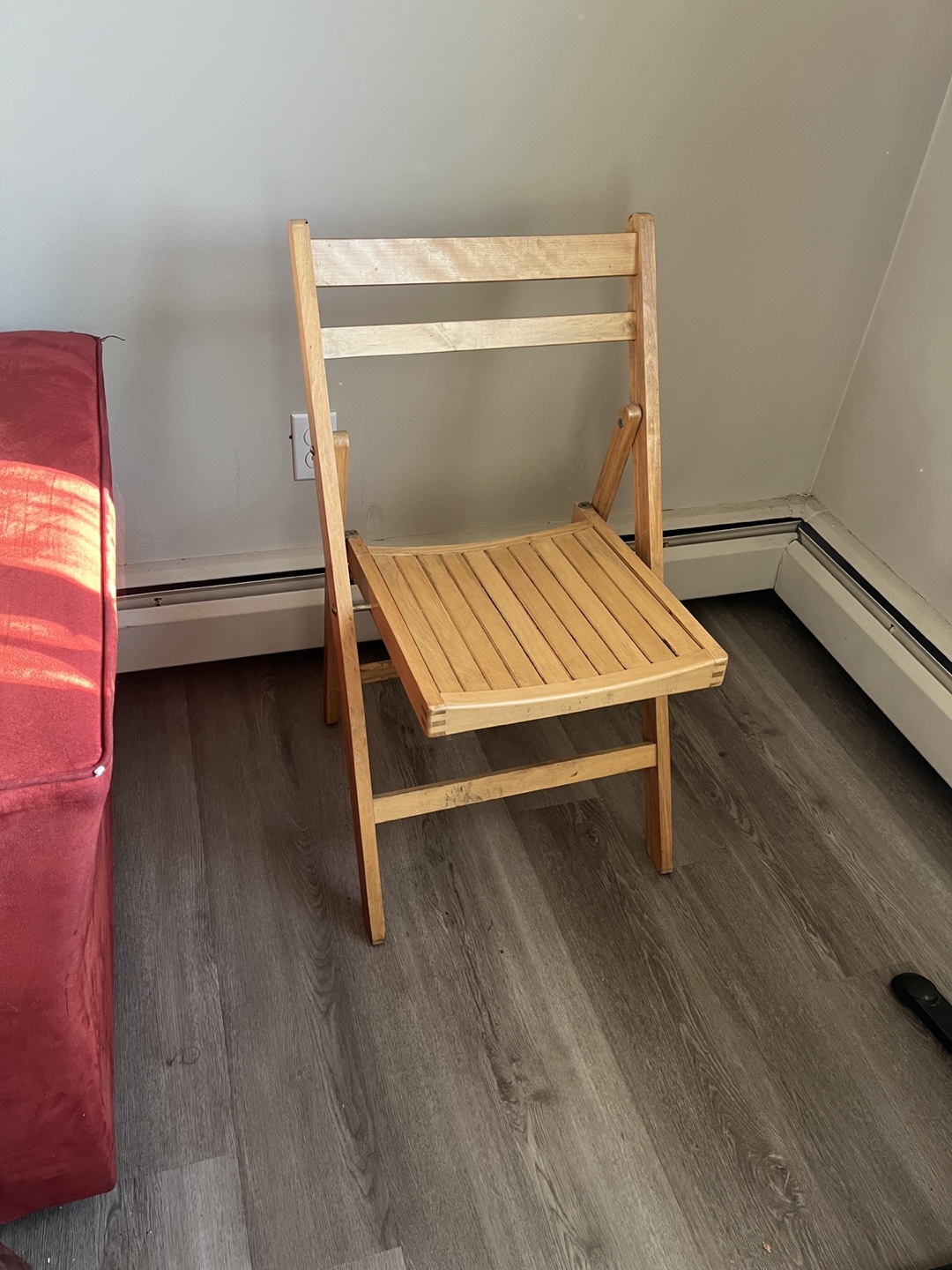 Set of Three Wooden Folding Chairs - photo 5