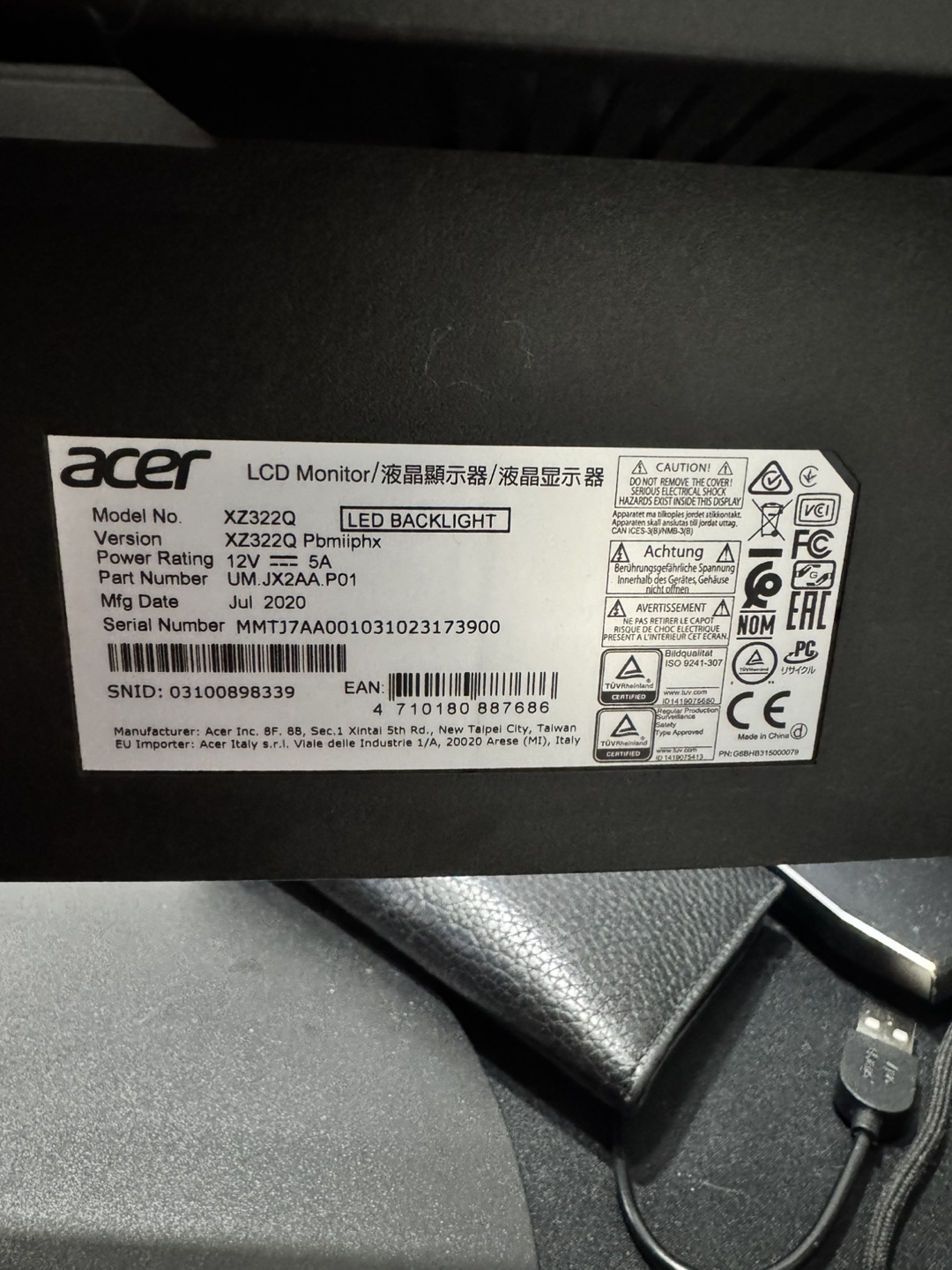 Acer Curved Gaming Monitor - photo 4