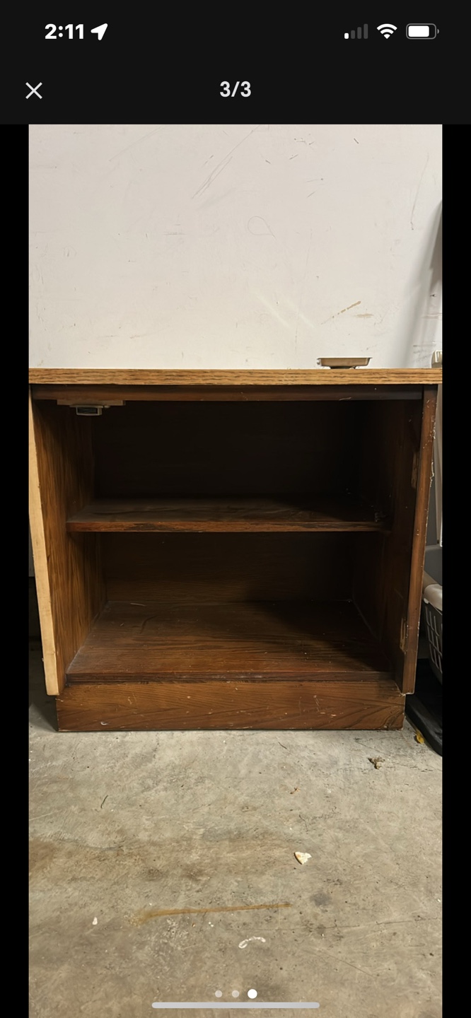 Vintage Wooden Nightstand