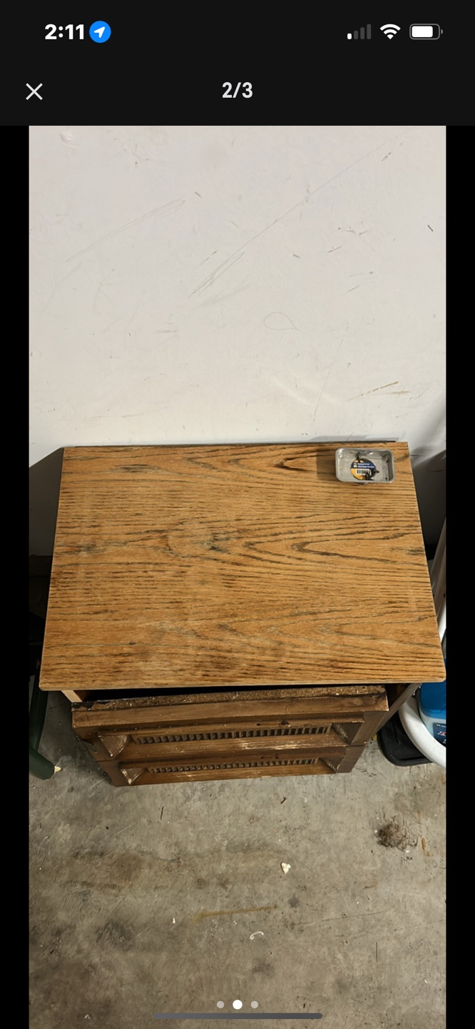 Vintage Wooden Nightstand - photo 2