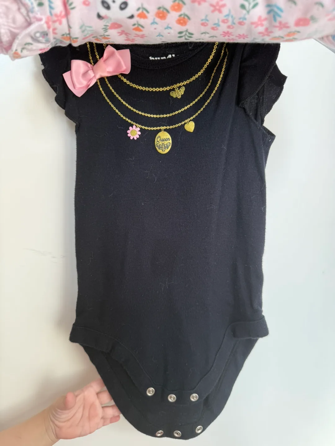 3 Baby Girl Bodysuits Size 12-18 Months image indicator(2)