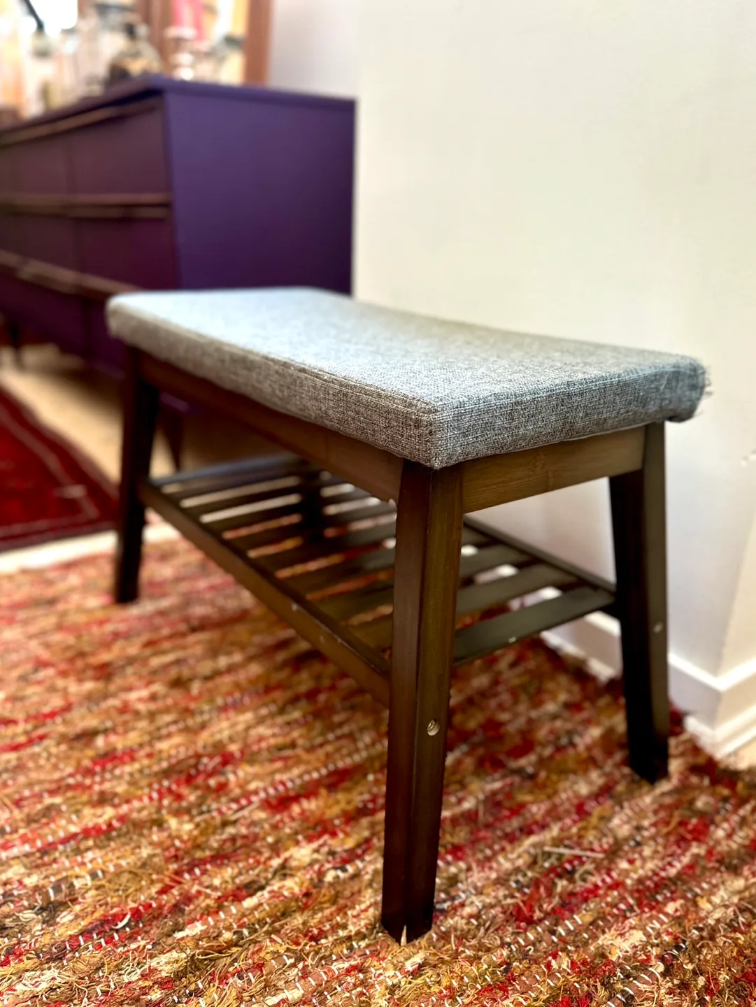 Entryway Bench / Shoe Rack 🖤 thumbnail
