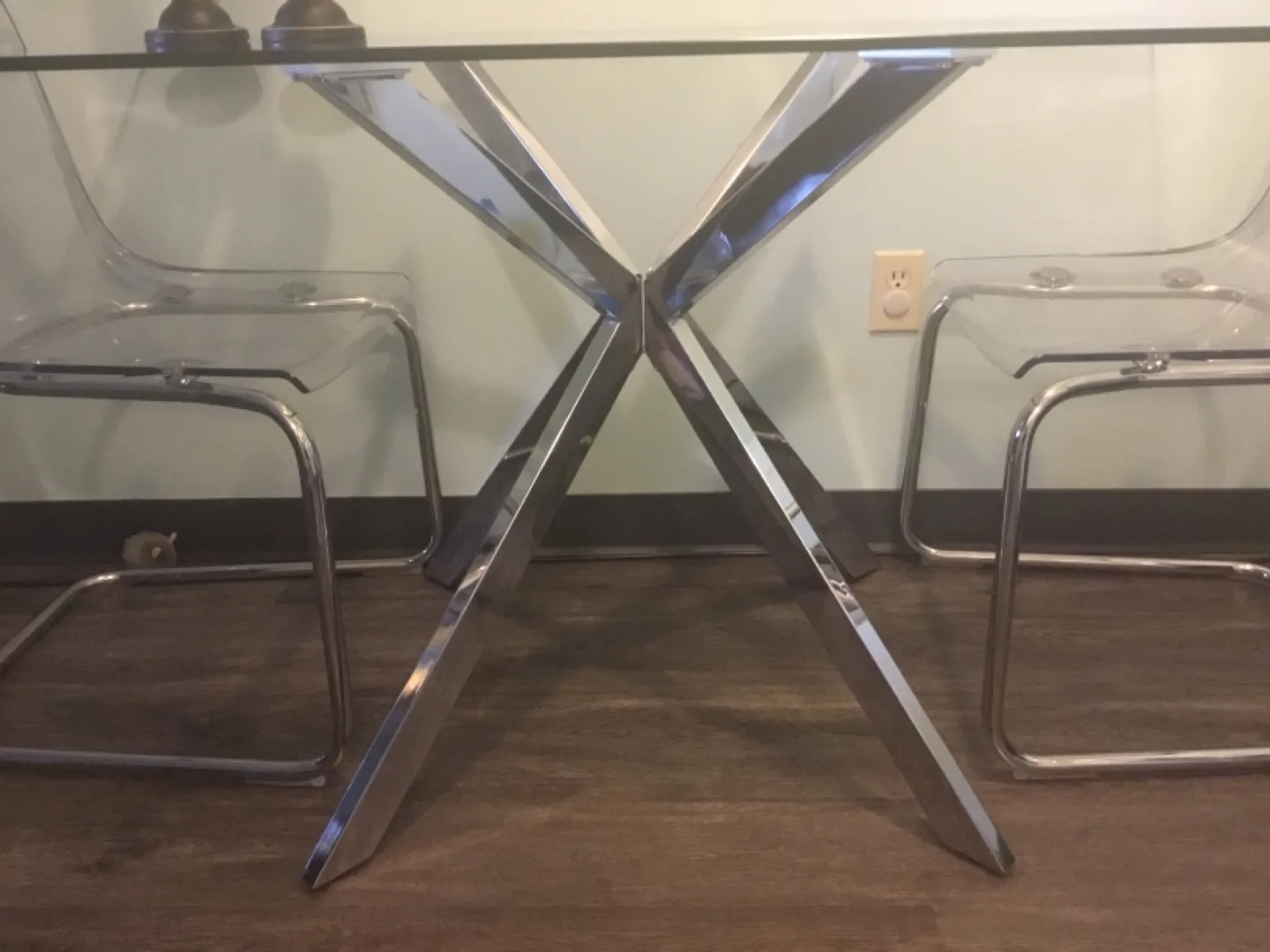 Glass Dining Table Set with Two Chairs image indicator(5)