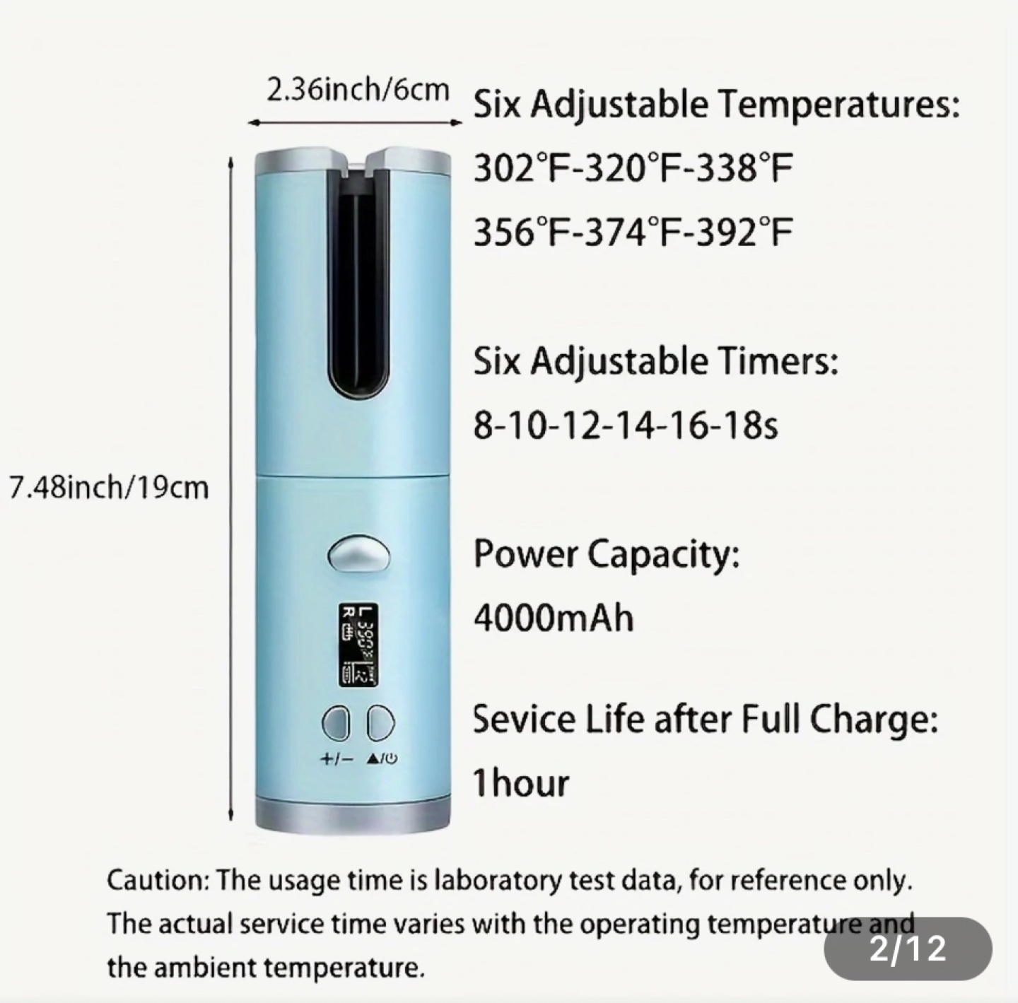 Cordless Automatic Hair Curler - photo 3