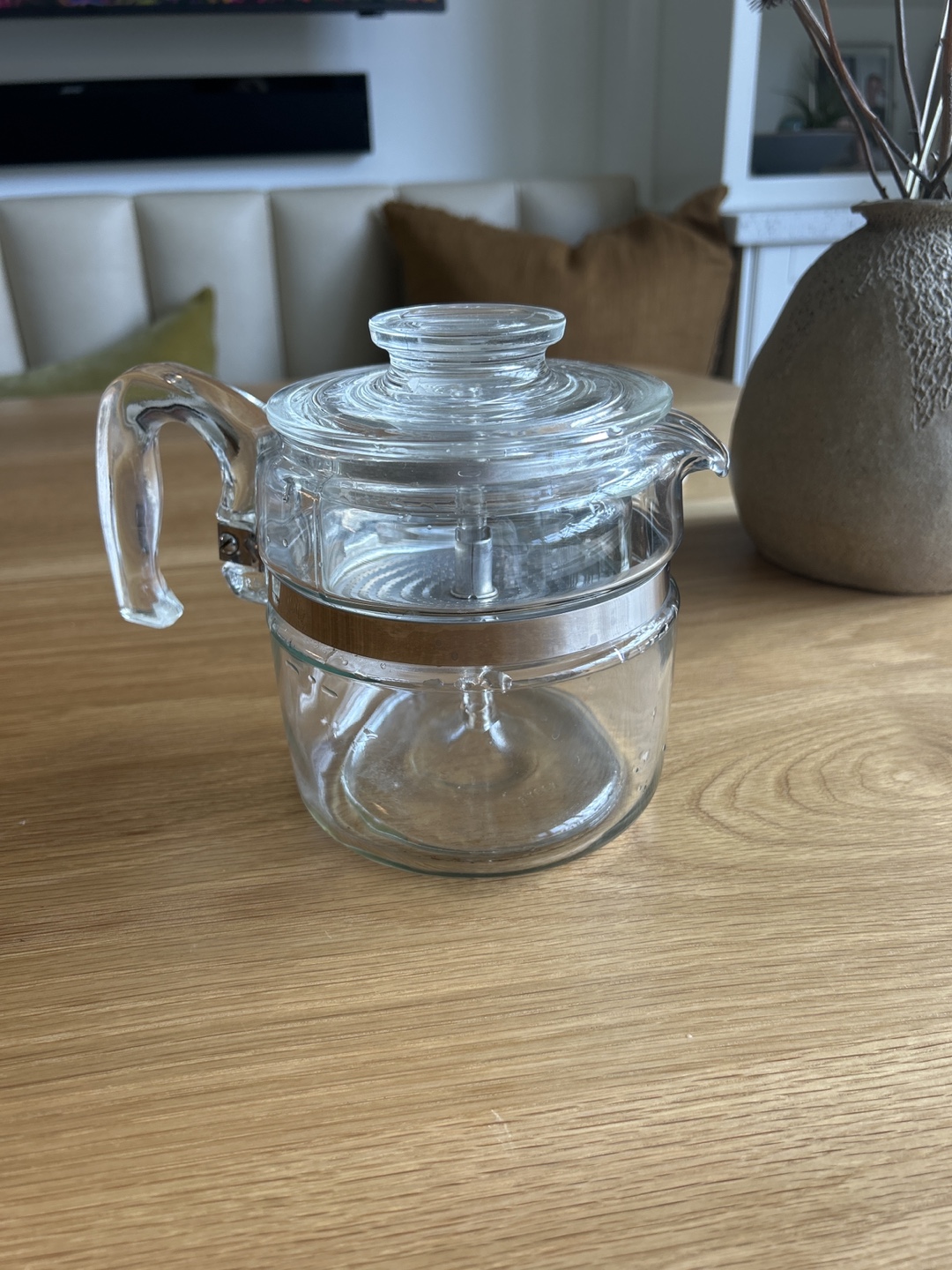 Vintage Glass Percolator Coffee Pot