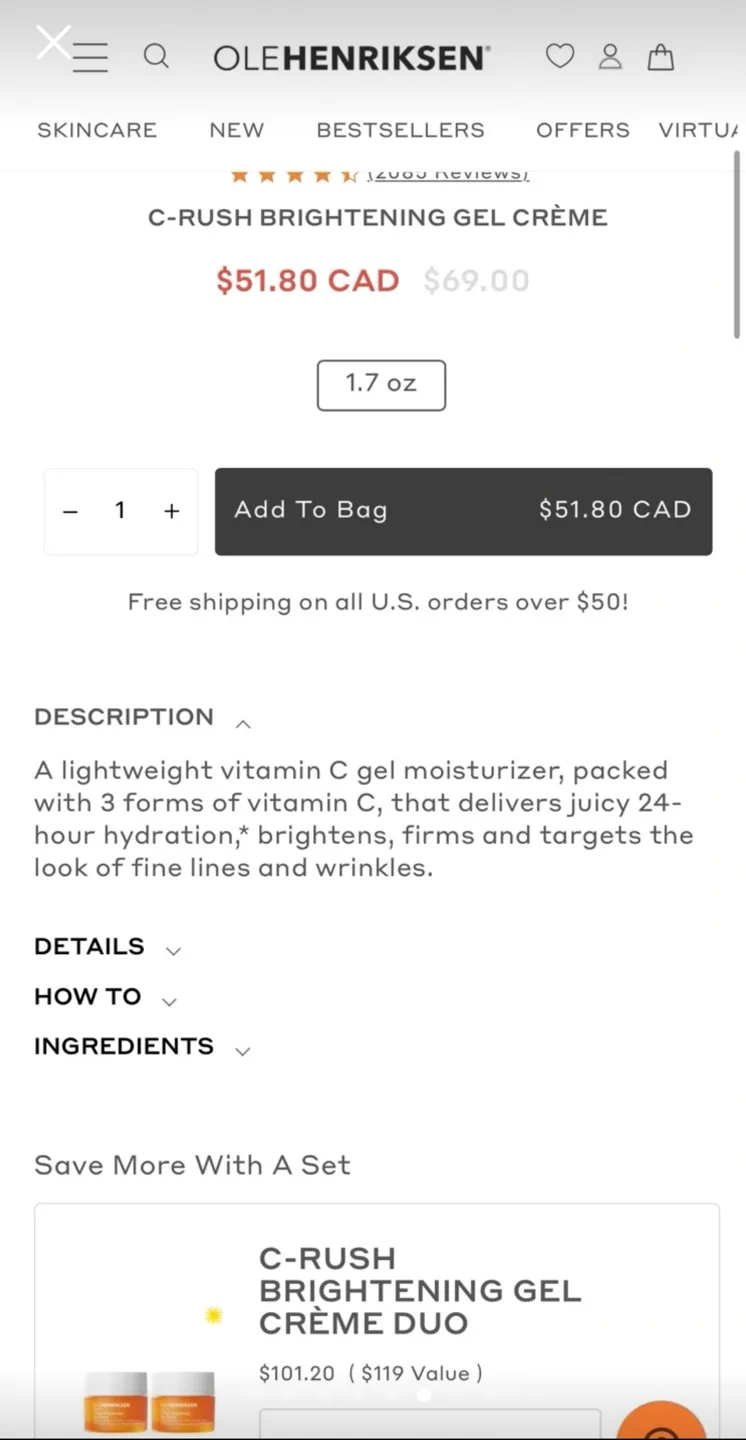 🍓 BRAND NEW Beauty Bundle! REG $100+ GLOW RECIPE OLEHENRIKSEN image indicator(4)