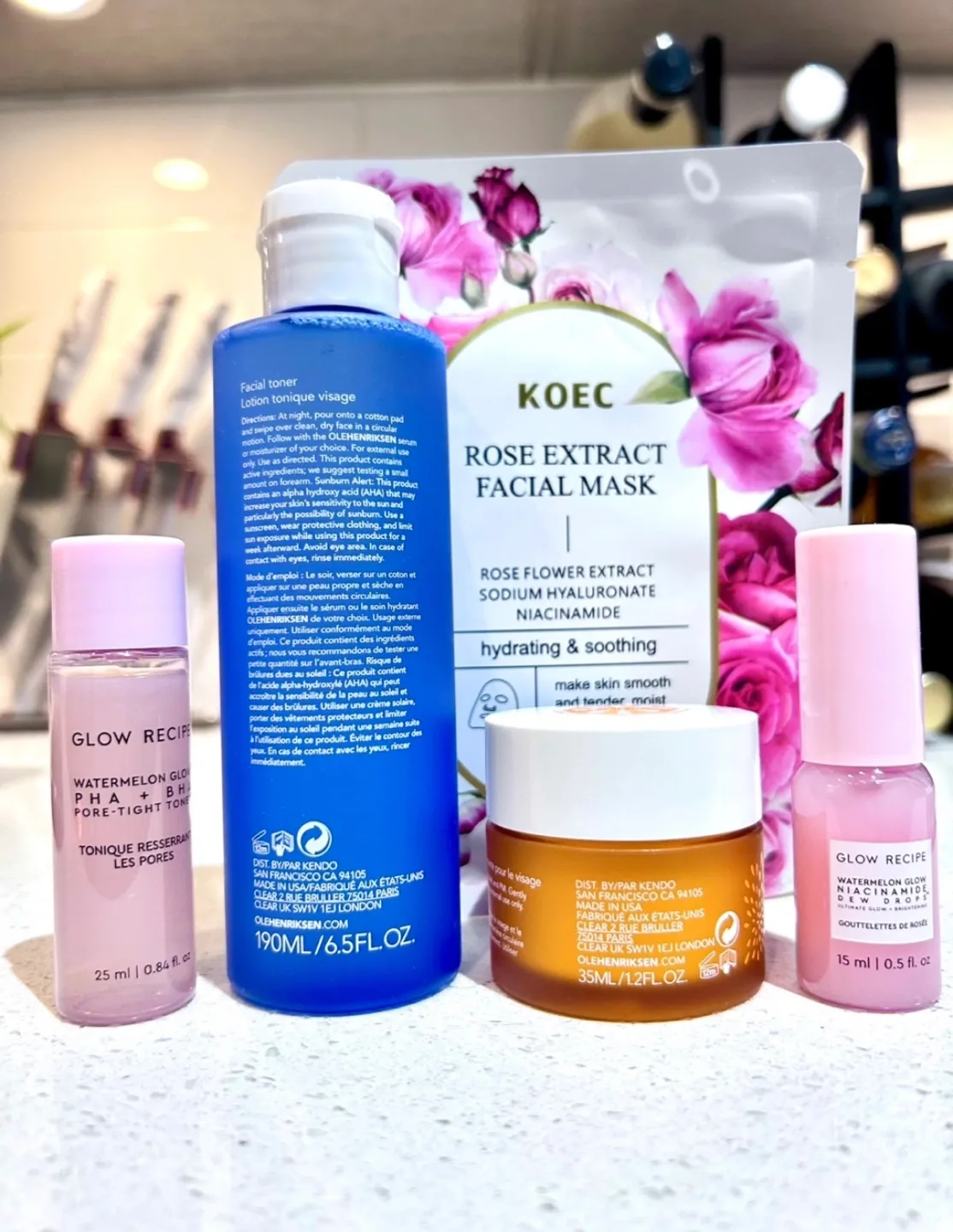 🍓 BRAND NEW Beauty Bundle! REG $100+ GLOW RECIPE OLEHENRIKSEN image indicator(3)