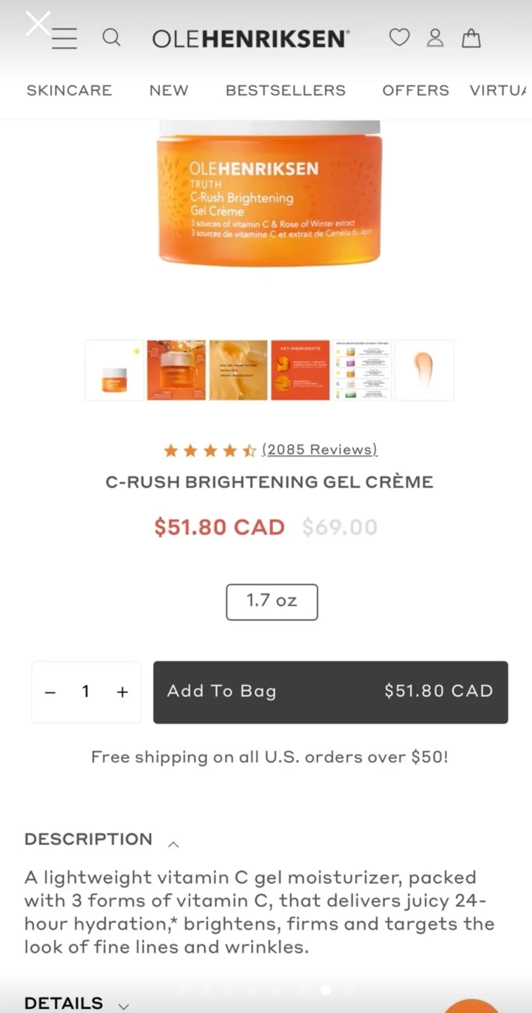 🍓 BRAND NEW Beauty Bundle! REG $100+ GLOW RECIPE OLEHENRIKSEN image indicator(5)