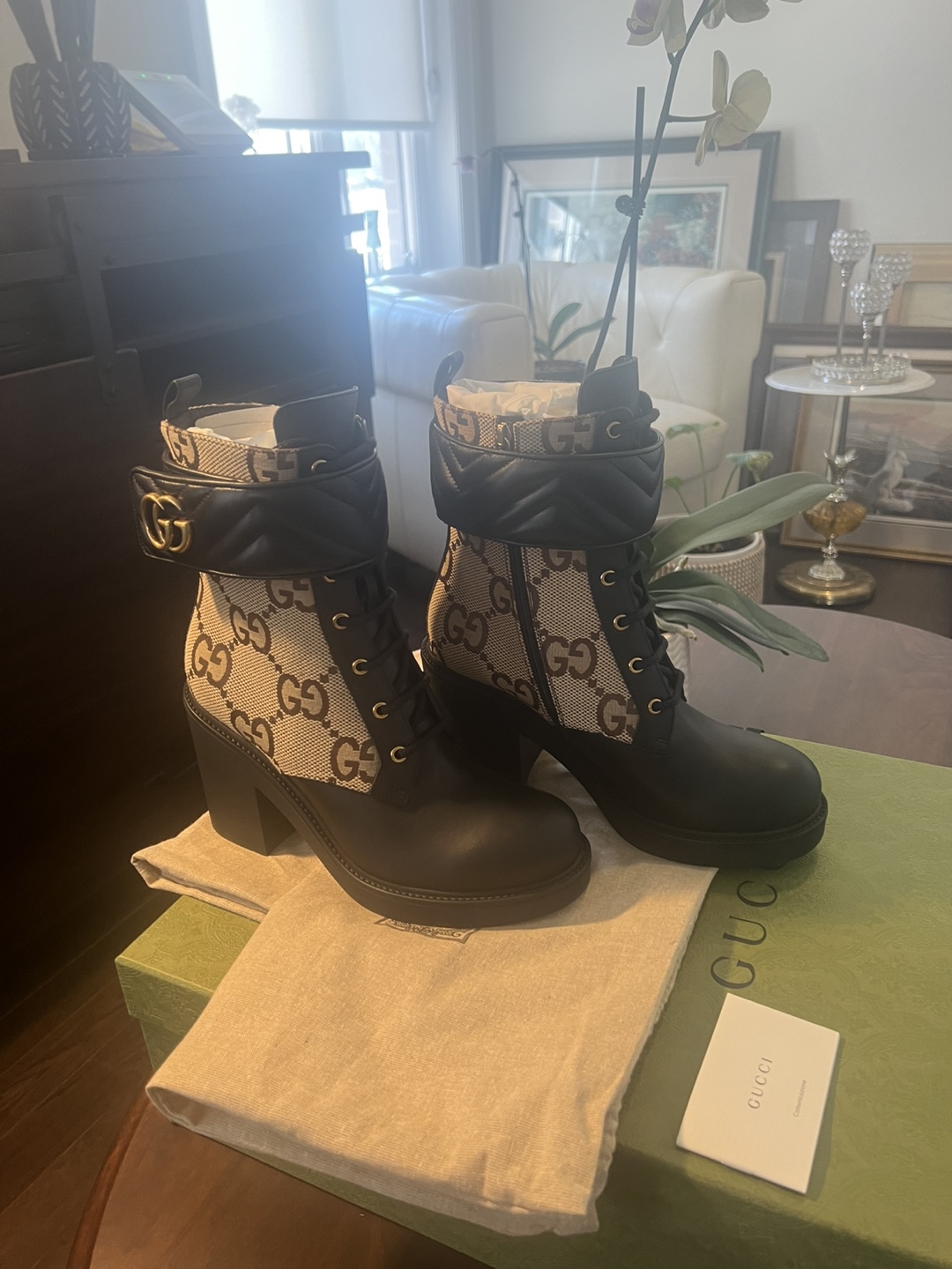 Gucci GG monogram ankle boots - photo 2