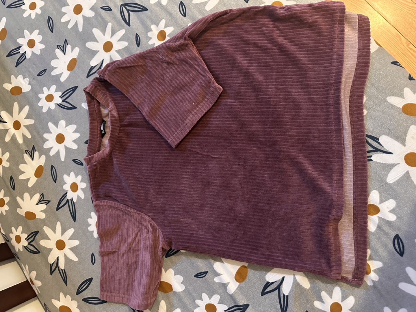Women's mauve ribbed velour lounge set - photo 2