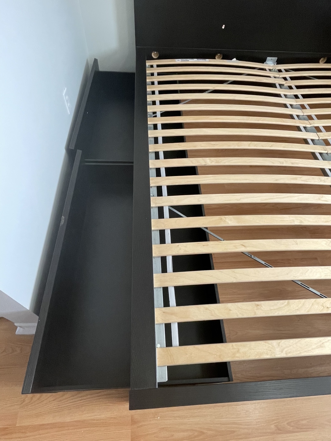 King Bed Frame with Storage Drawers - photo 2