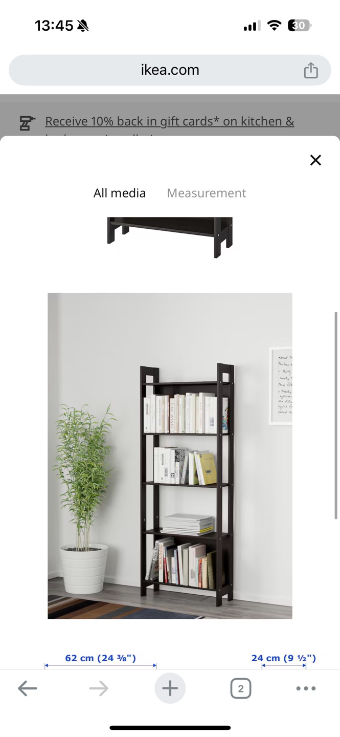 IKEA Black Bookshelf - photo 3