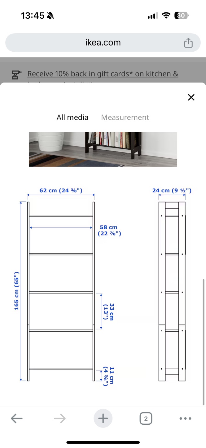 IKEA Black Bookshelf - photo 4