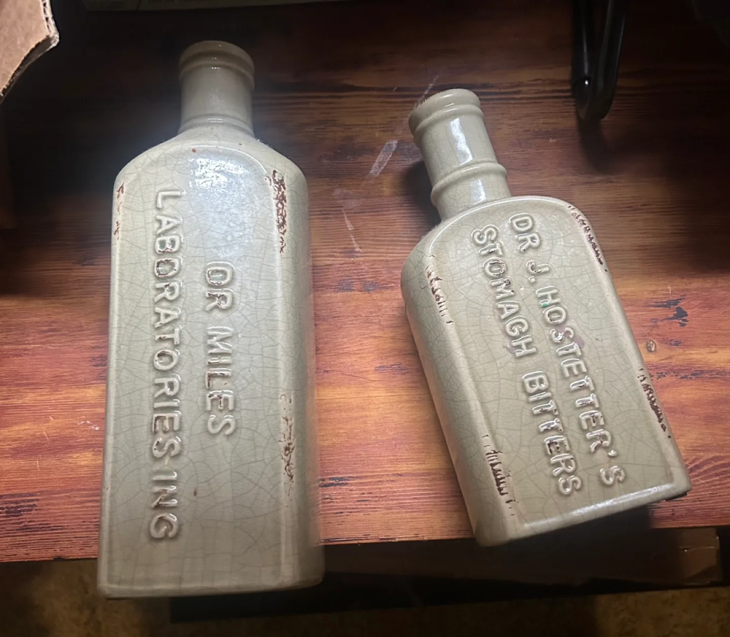 Set of Two Vintage-Style Apothecary Bottles image indicator(2)
