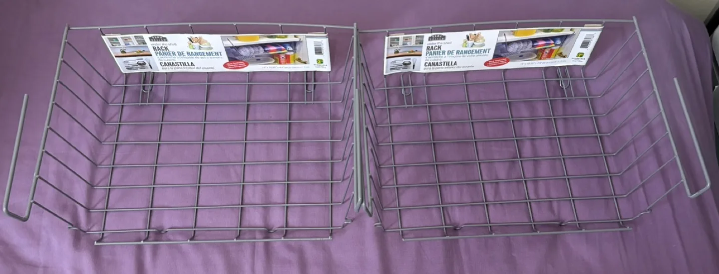 Set of Four Dollarama Design Under Shelf Racks image indicator(3)