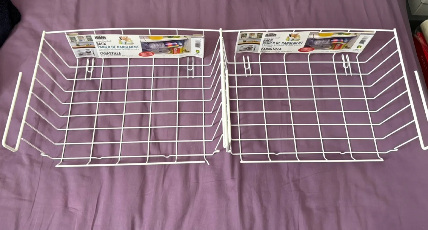 Set of Four Dollarama Design Under Shelf Racks image indicator(2)