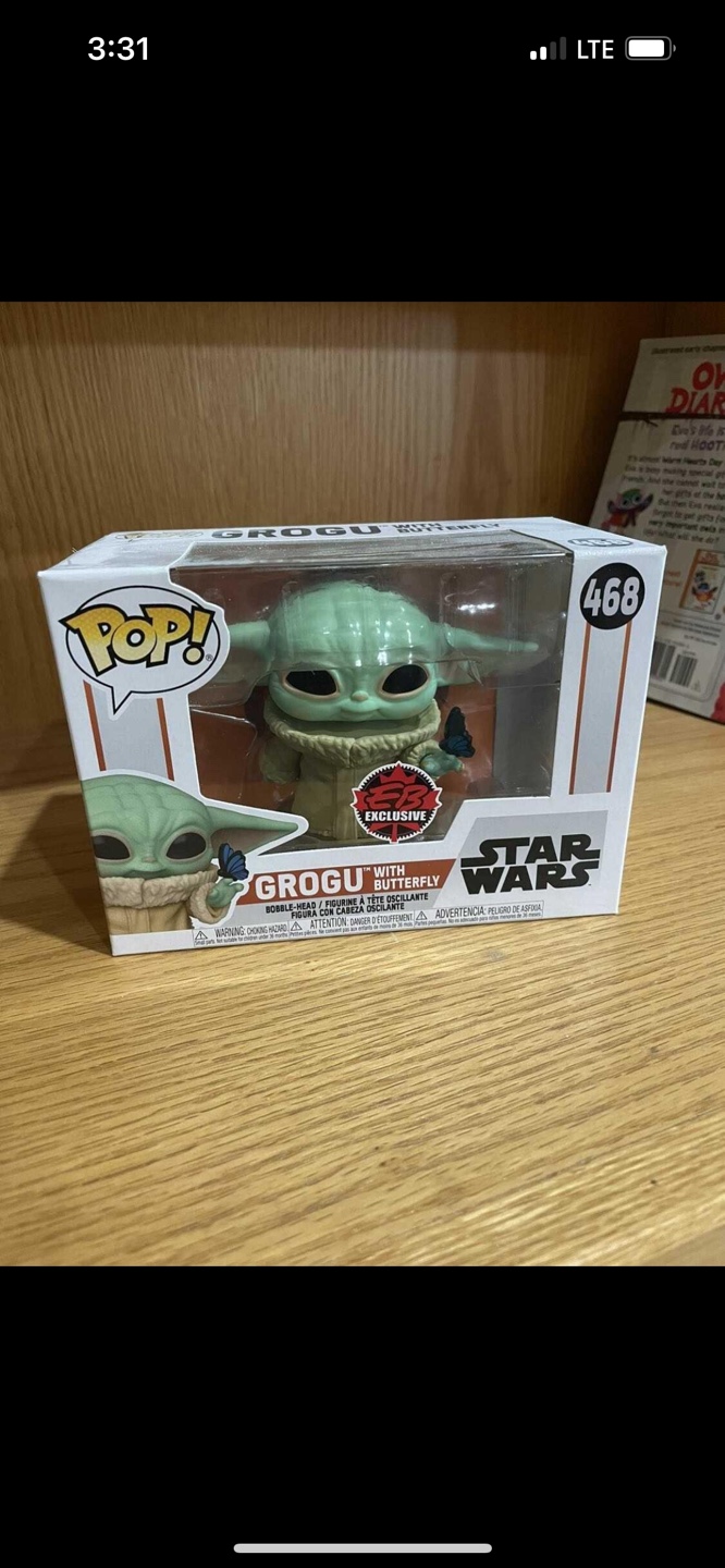 Funko Pop: Star Wars: Grogu: With Buterfly