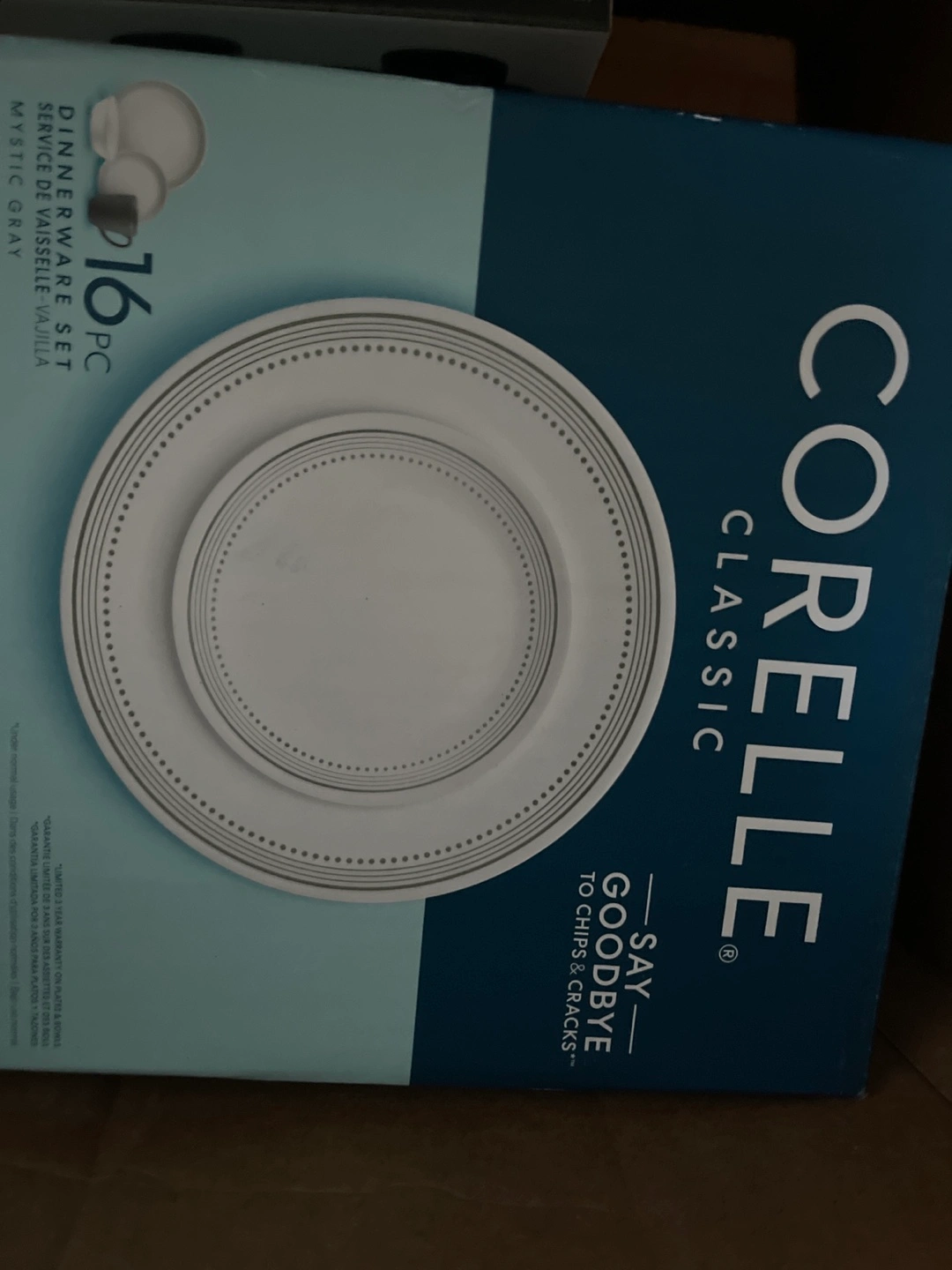 Corelle Classic 16-Piece Dinnerware Set Mystic Gray Karrot