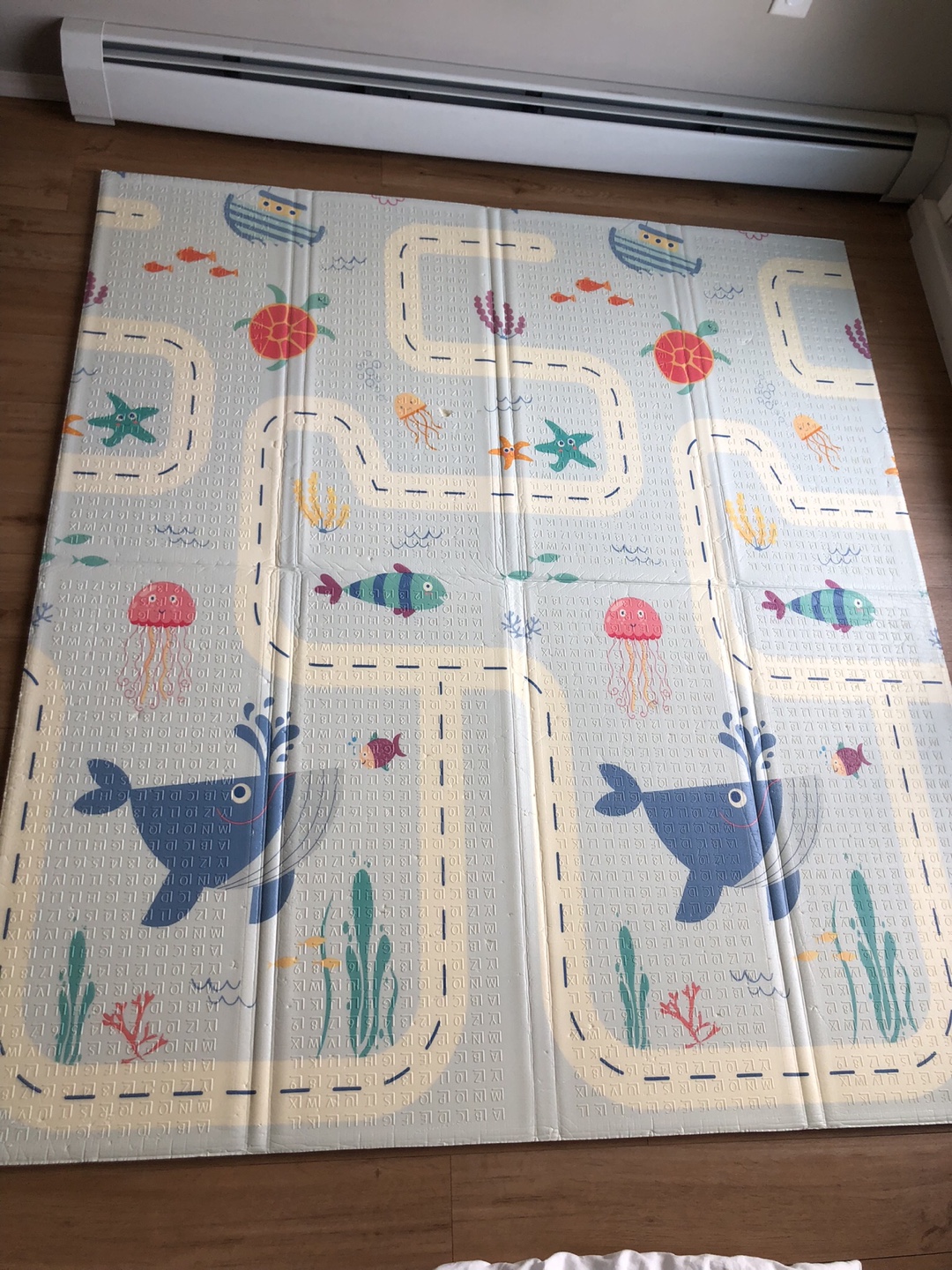 LIWEGHHT Foldable Baby Play Mat - World Map Design