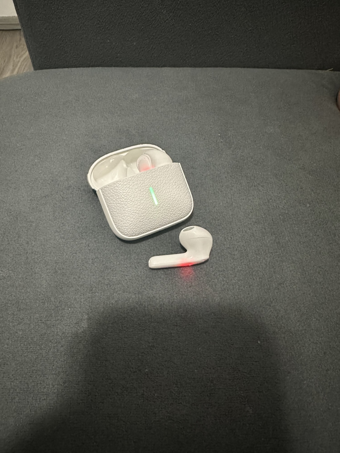 White Wireless Earbuds with Charging Case