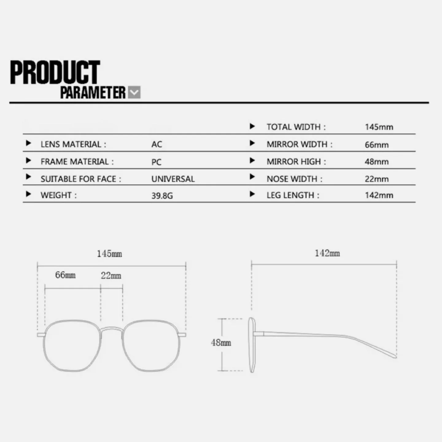 Felres - Thick Full Square Frame Anti Blue Light Reading Glasses image indicator(7)