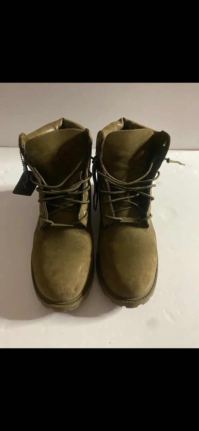 Timberland Size 7 Olive Green Boots image indicator(4)