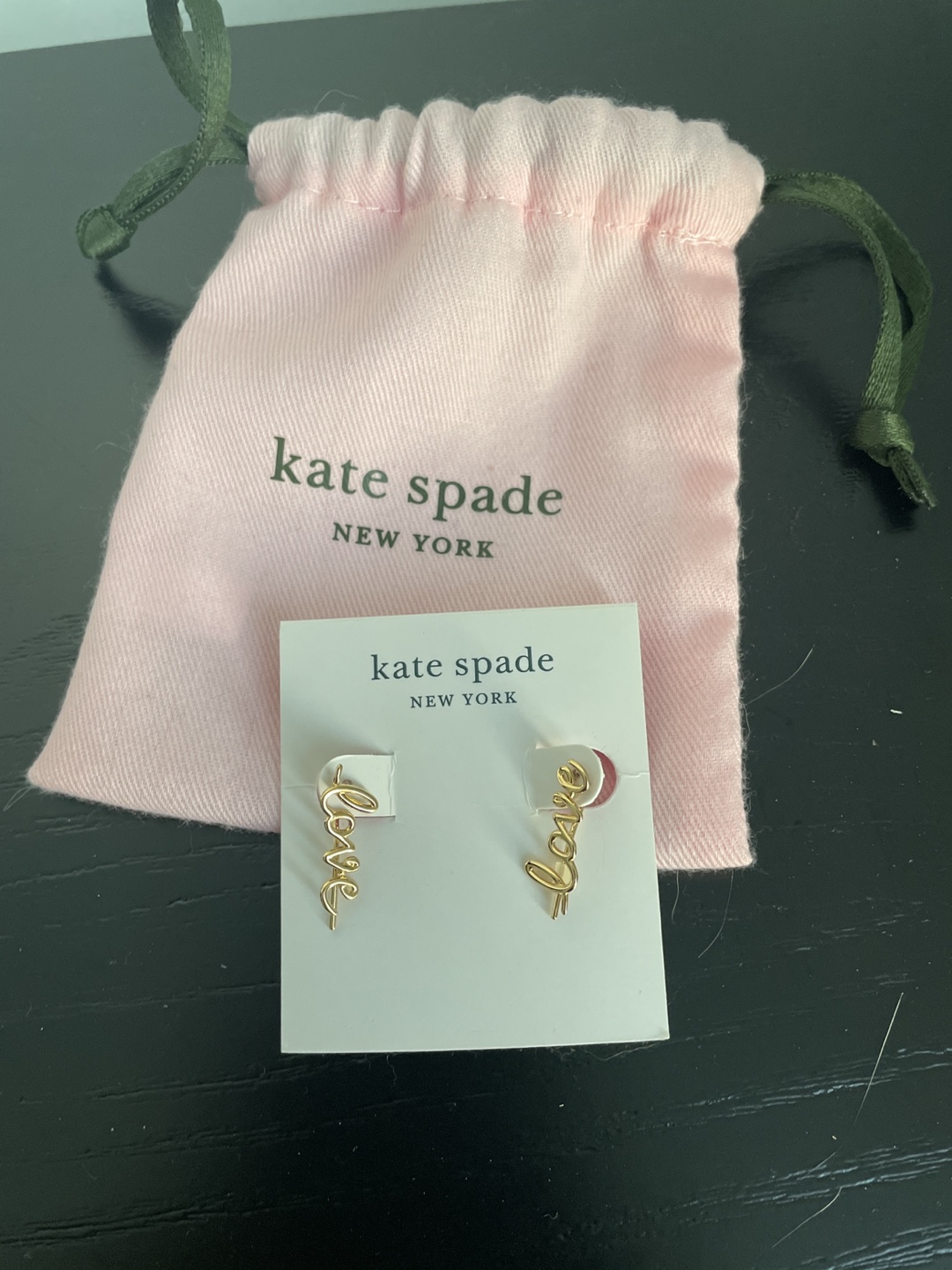 Kate Spade New York Gold 'Love' Earrings