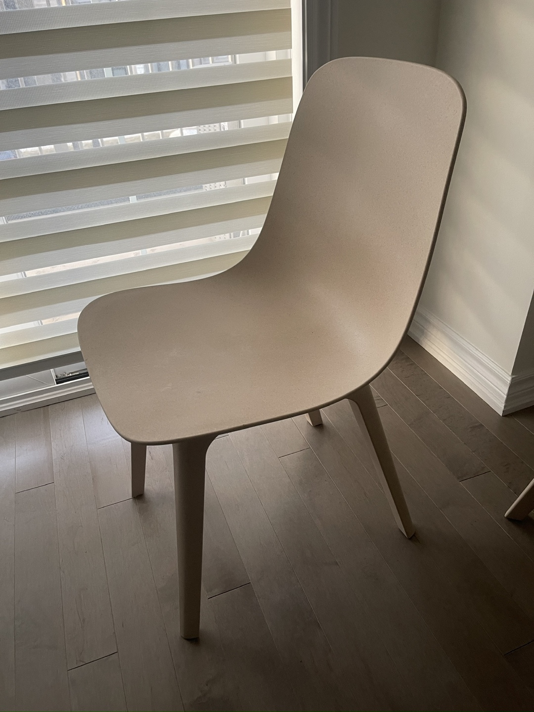 A pair of IKEA ODGER Beige Dining Chairs - photo 4