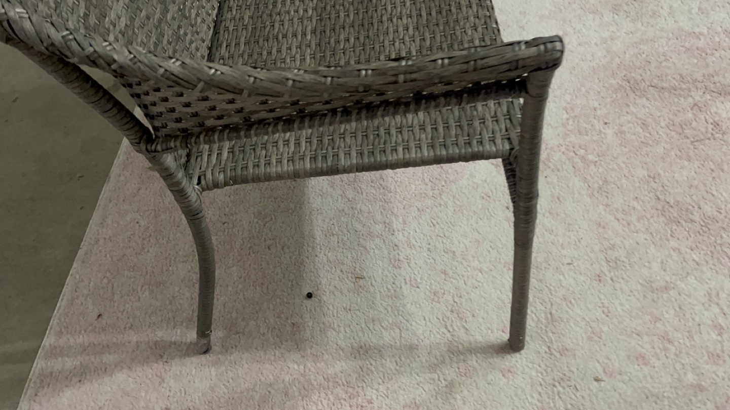 Grey Wicker Outdoor Loveseat - photo 5