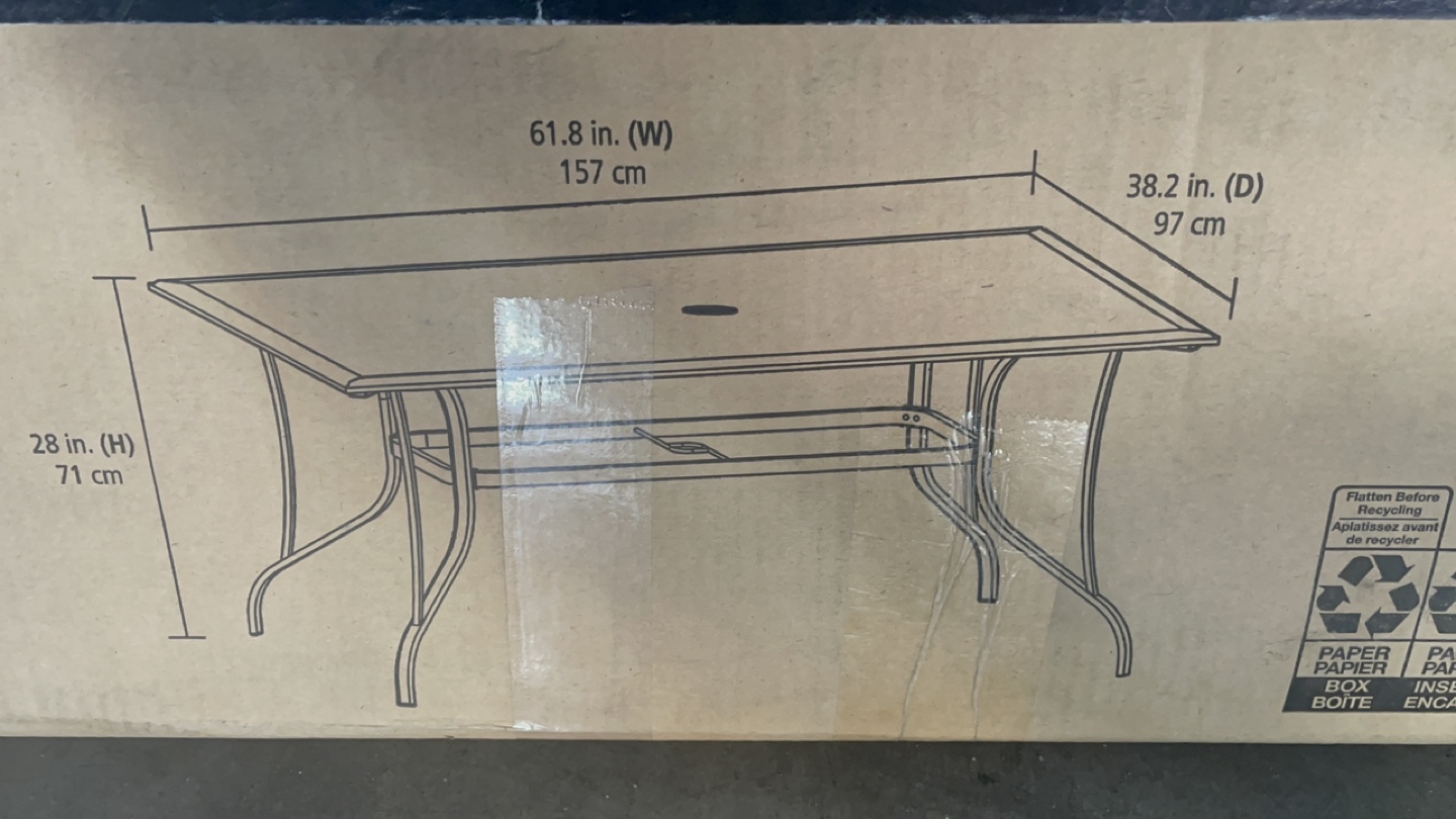 Mainstays Charleston Dining Table - New in Box