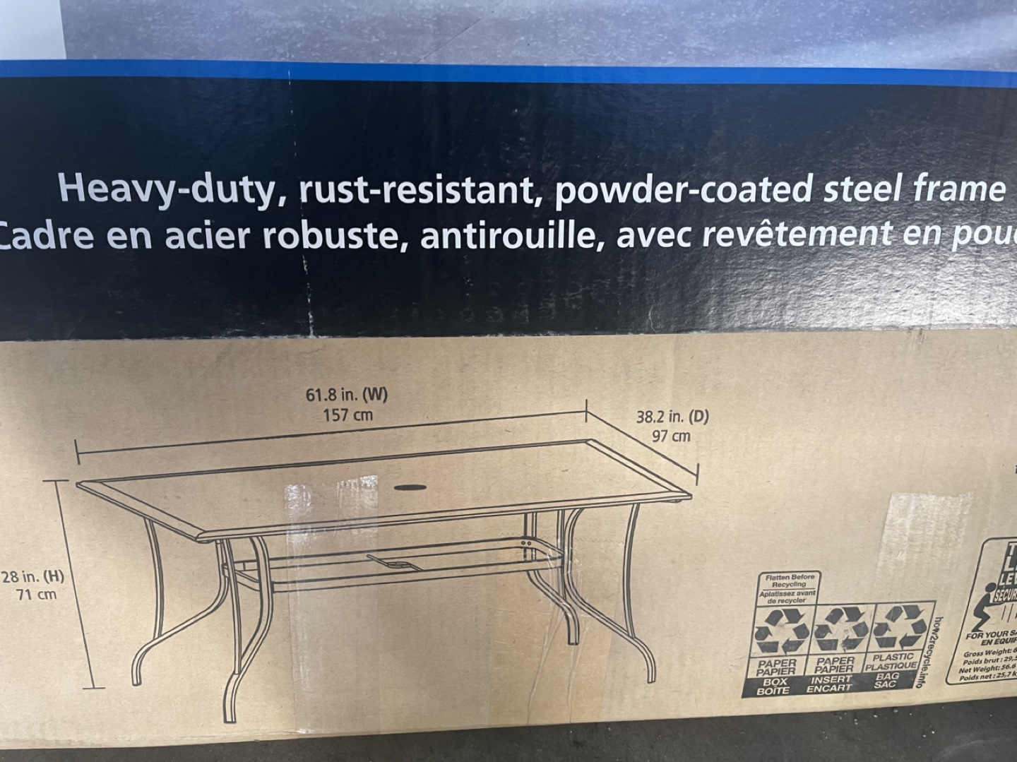 Mainstays Charleston Dining Table - New in Box - photo 4