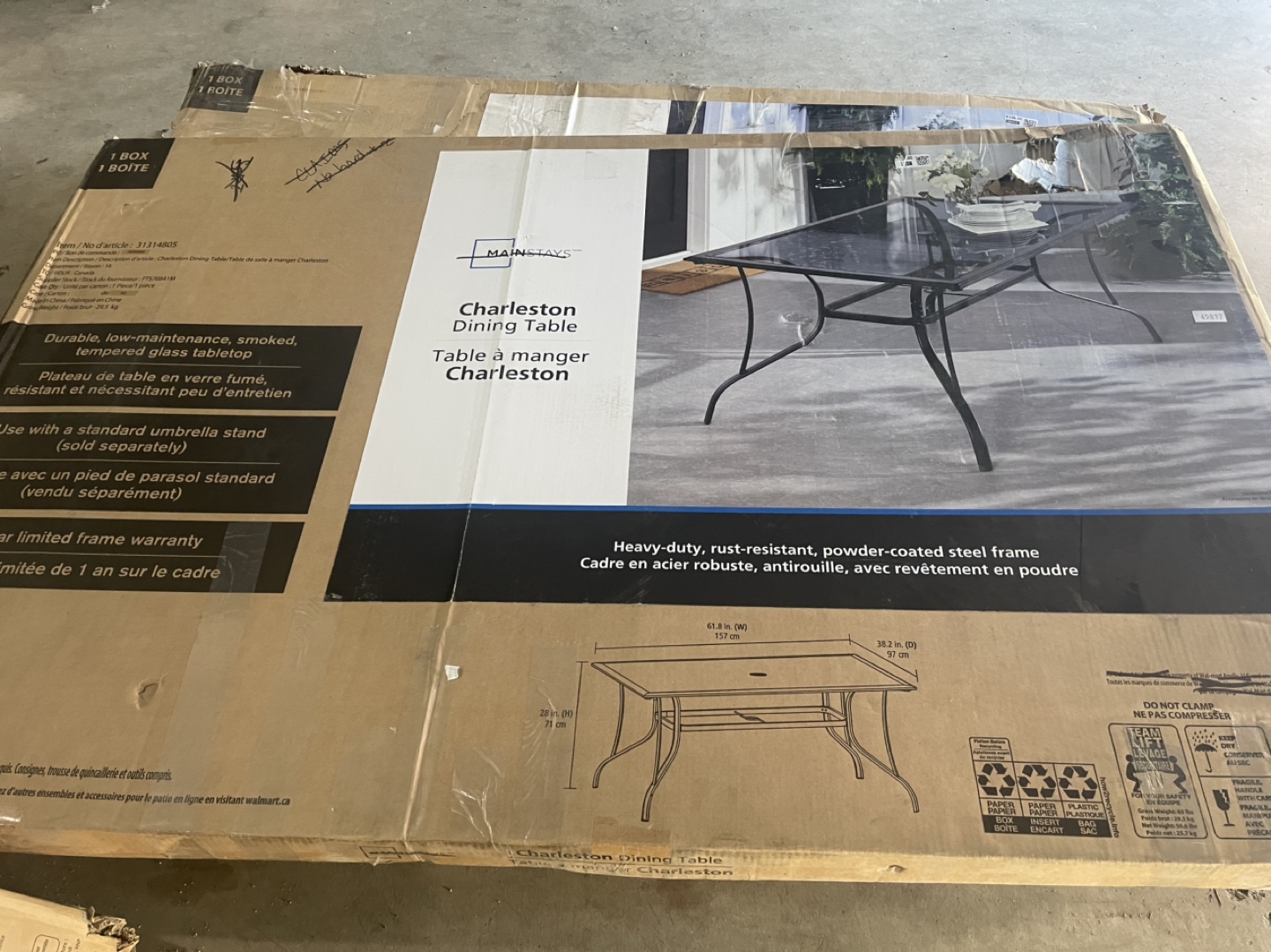 Mainstays Charleston Dining Table - New in Box - photo 5