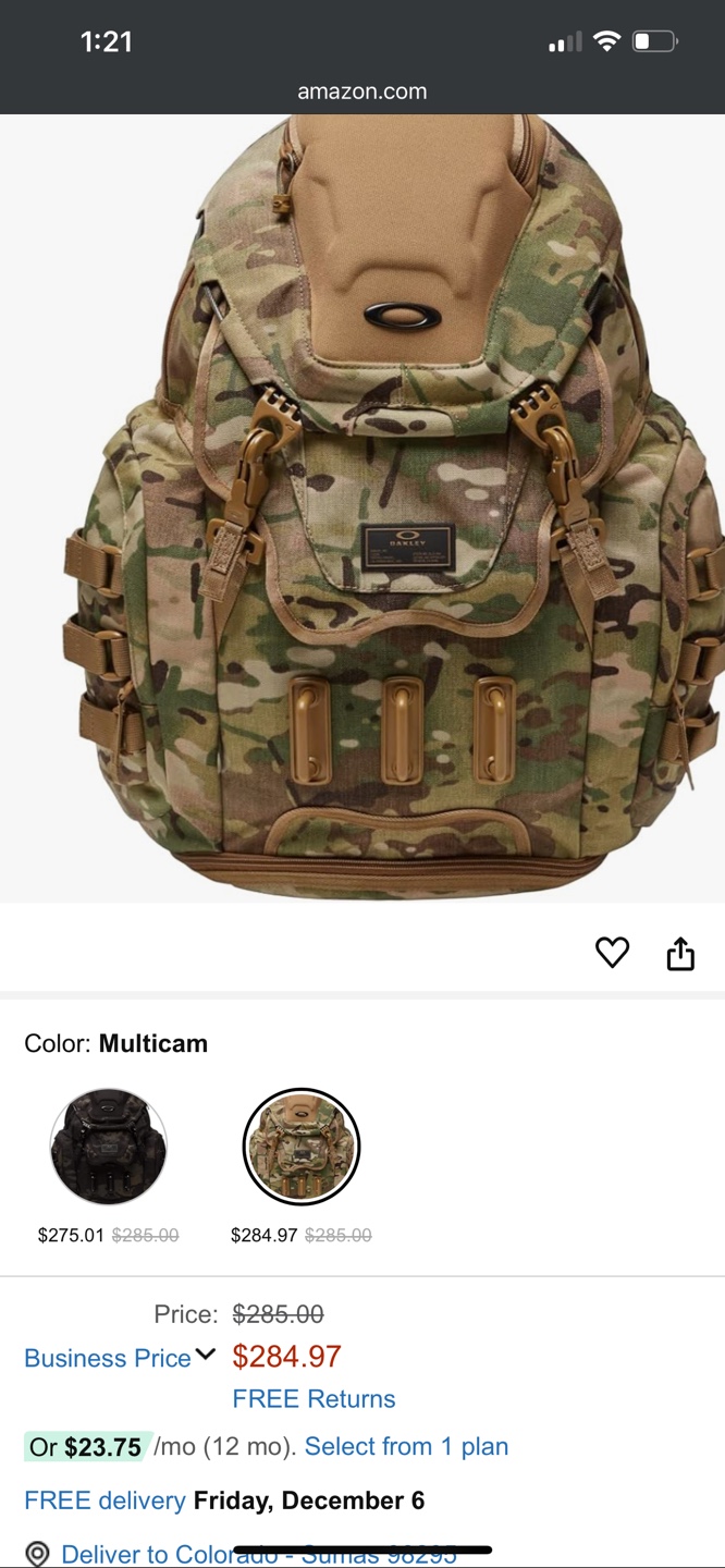 Oakley Large Backpack - Multicam