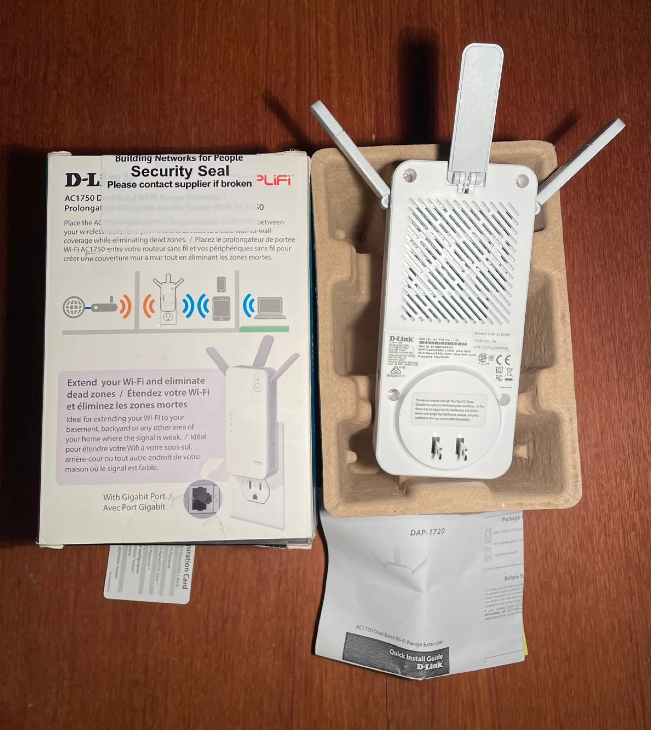 NEW! WIFI Range Extender D-Link AC1750 Wireless 2-Band $85 image indicator(5)