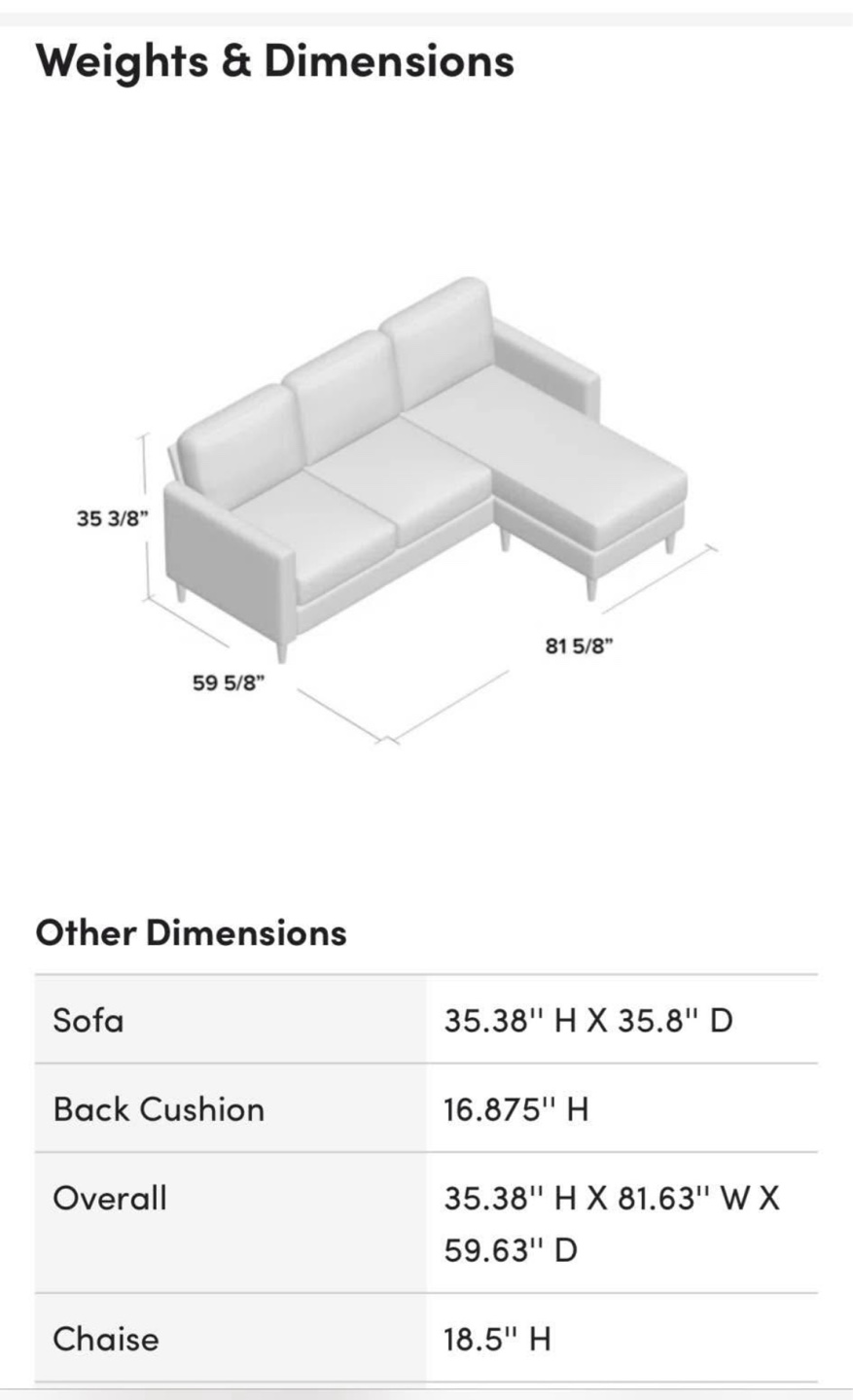 Gray Sectional Sofa with Chaise Lounge - photo 2