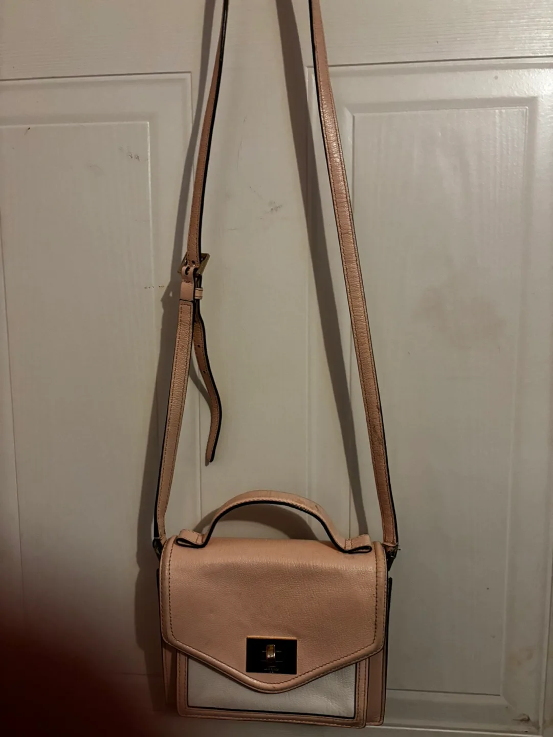 Kate Spade New York Pink and White Crossbody Bag image indicator(2)