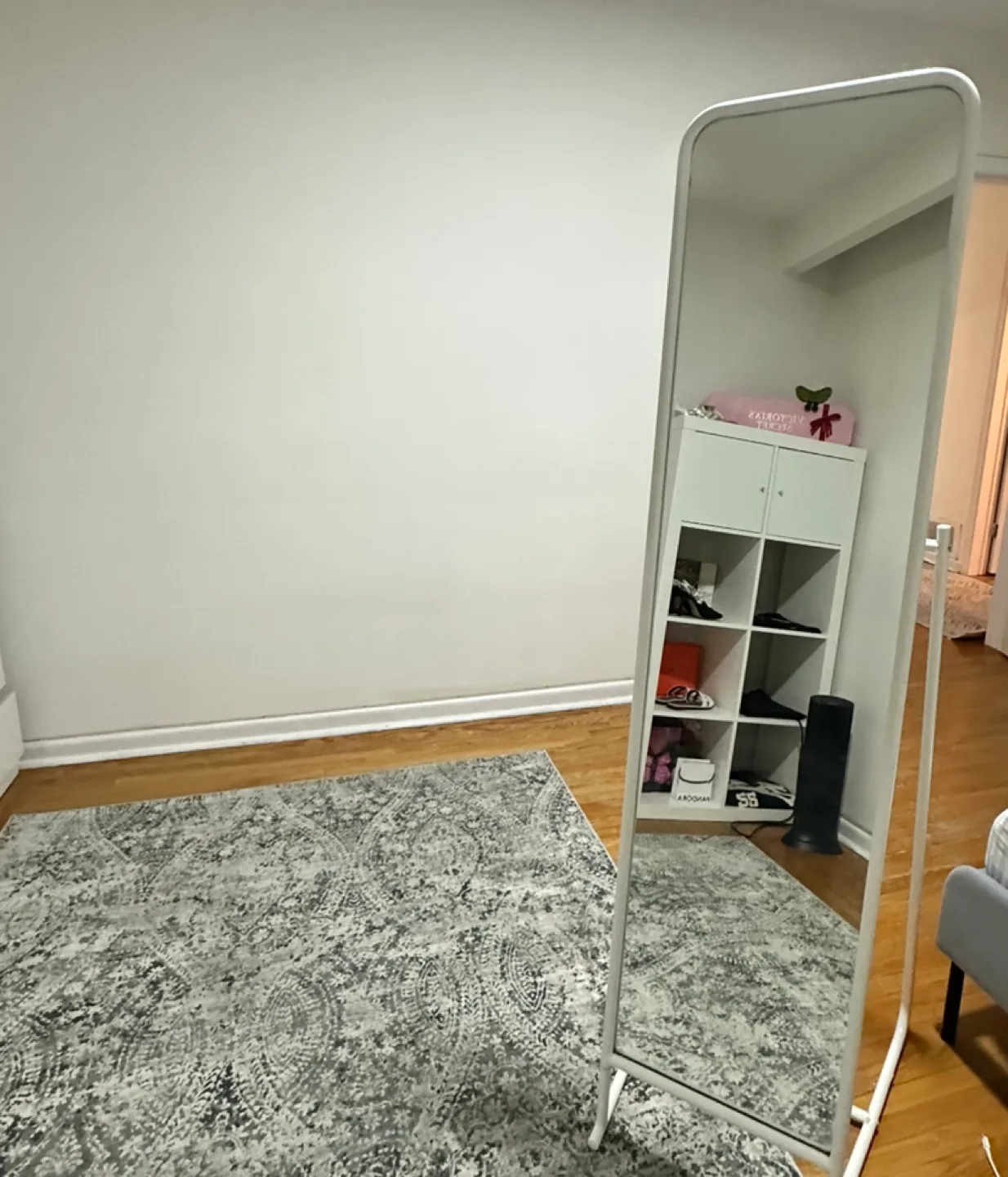 IKEA Full-Length Mirror with Clothes Rack image indicator(2)