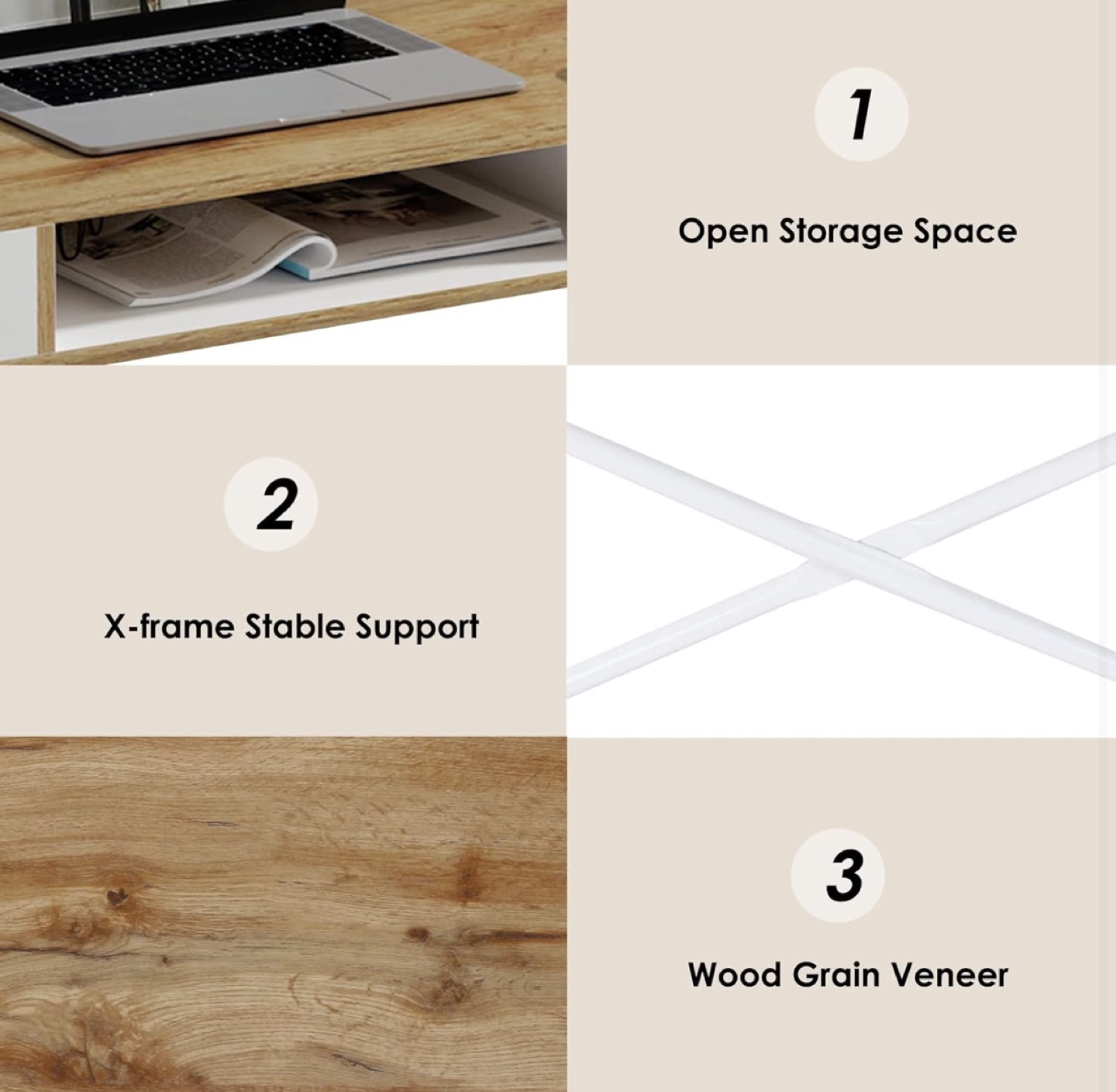Modern Writing Desk with Two Drawers - photo 5