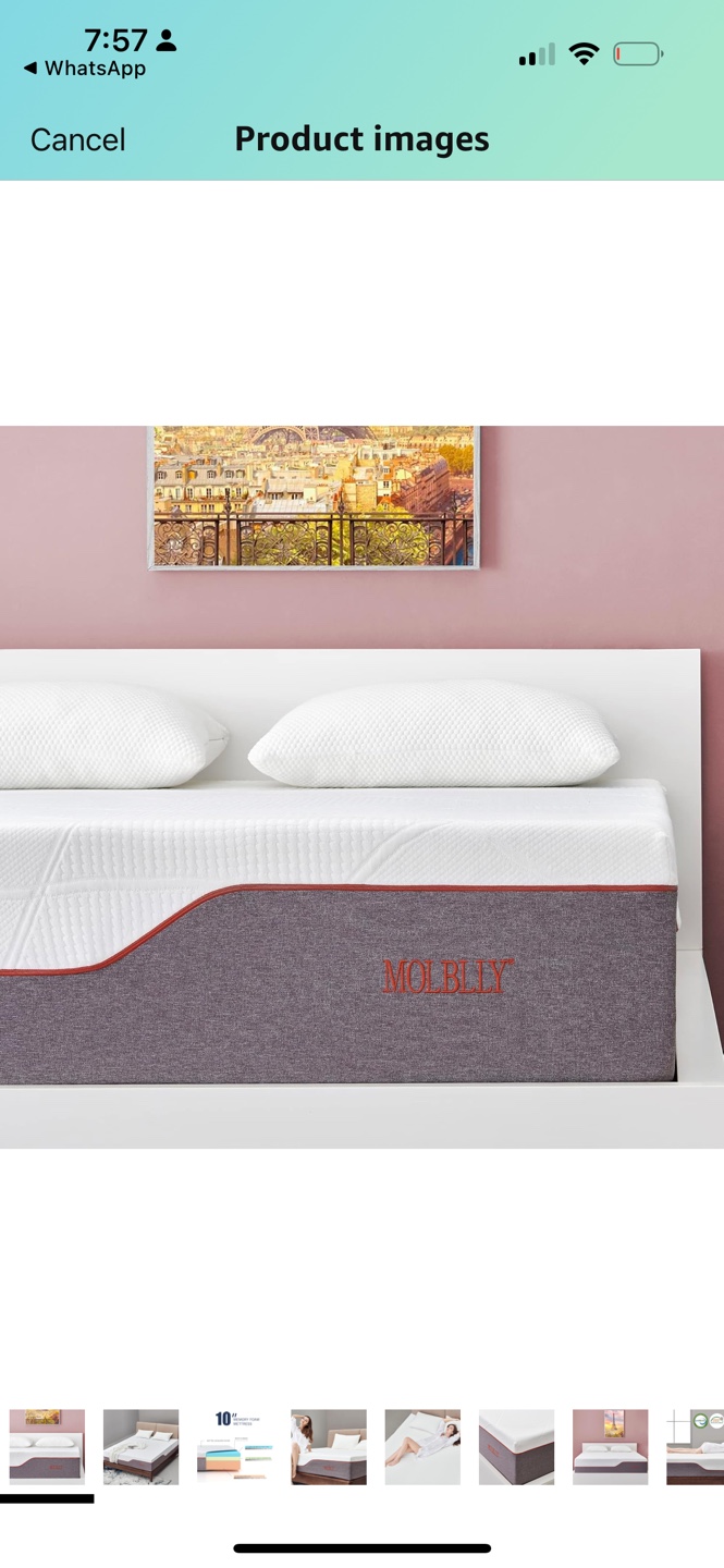 MOLIBLY 10" Queen Size Memory Foam Mattress - photo 4