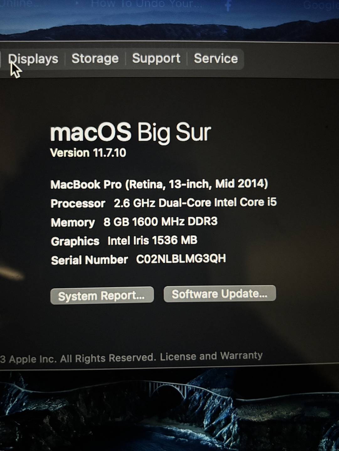 MacBook Pro 13-inch,  for parts only
