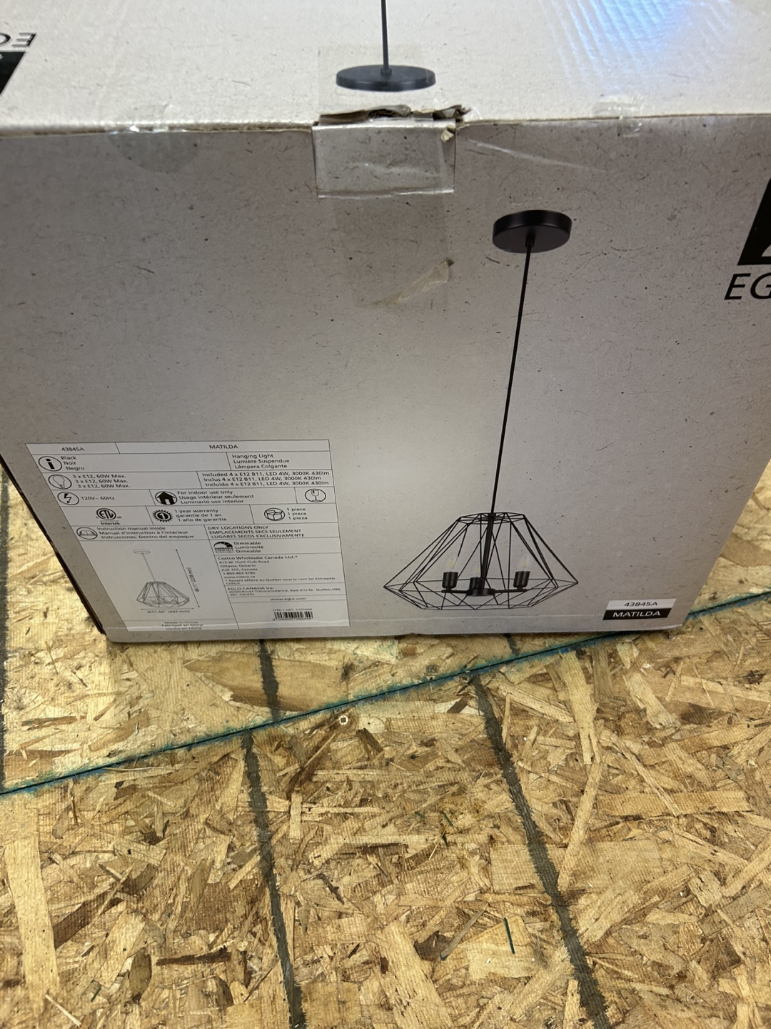 EGLO MATILDA 3-Light Pendant Light Fixture - photo 2