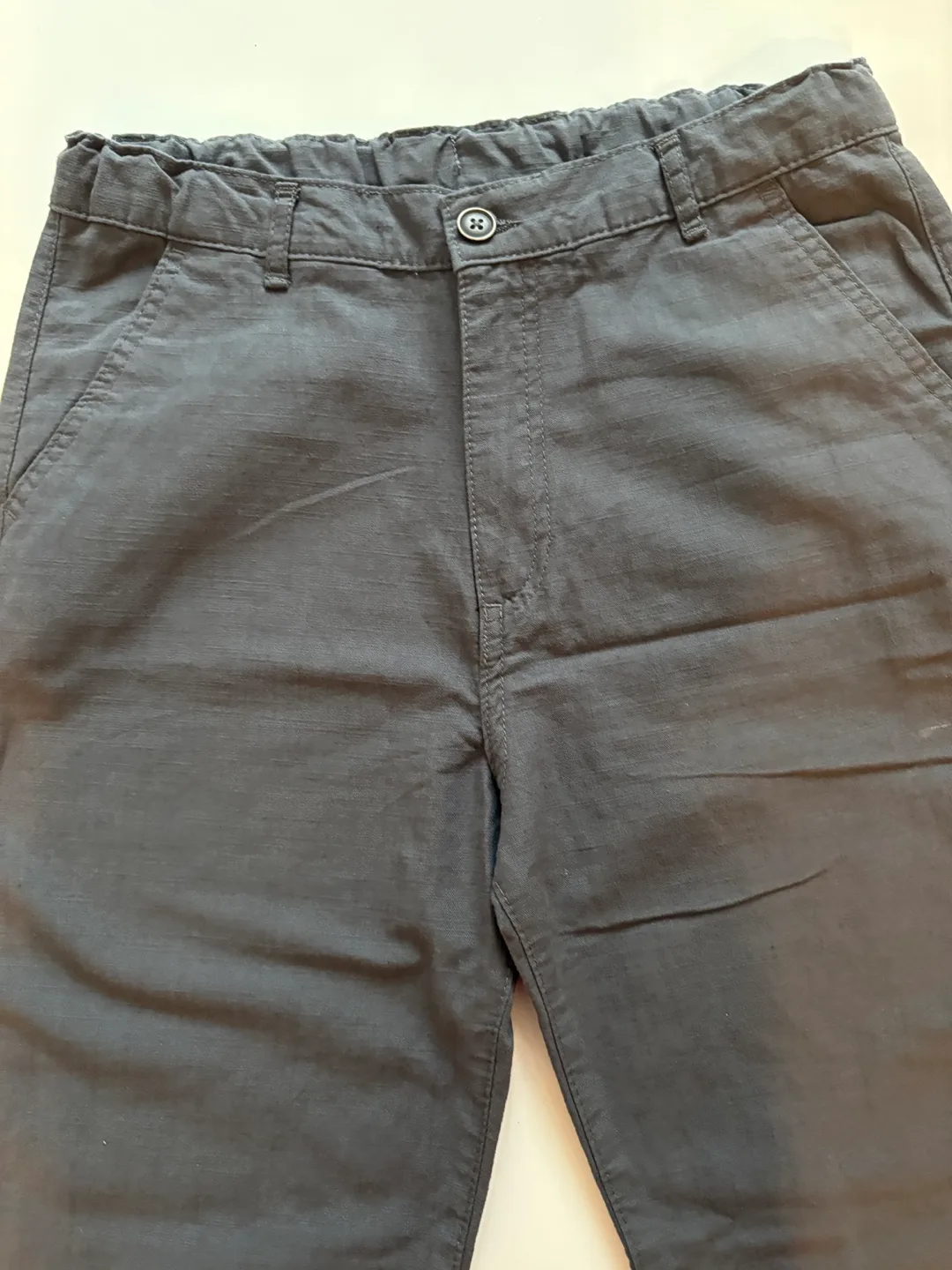 Boy’s Dark Grey Linen-Blend Pants image indicator(3)