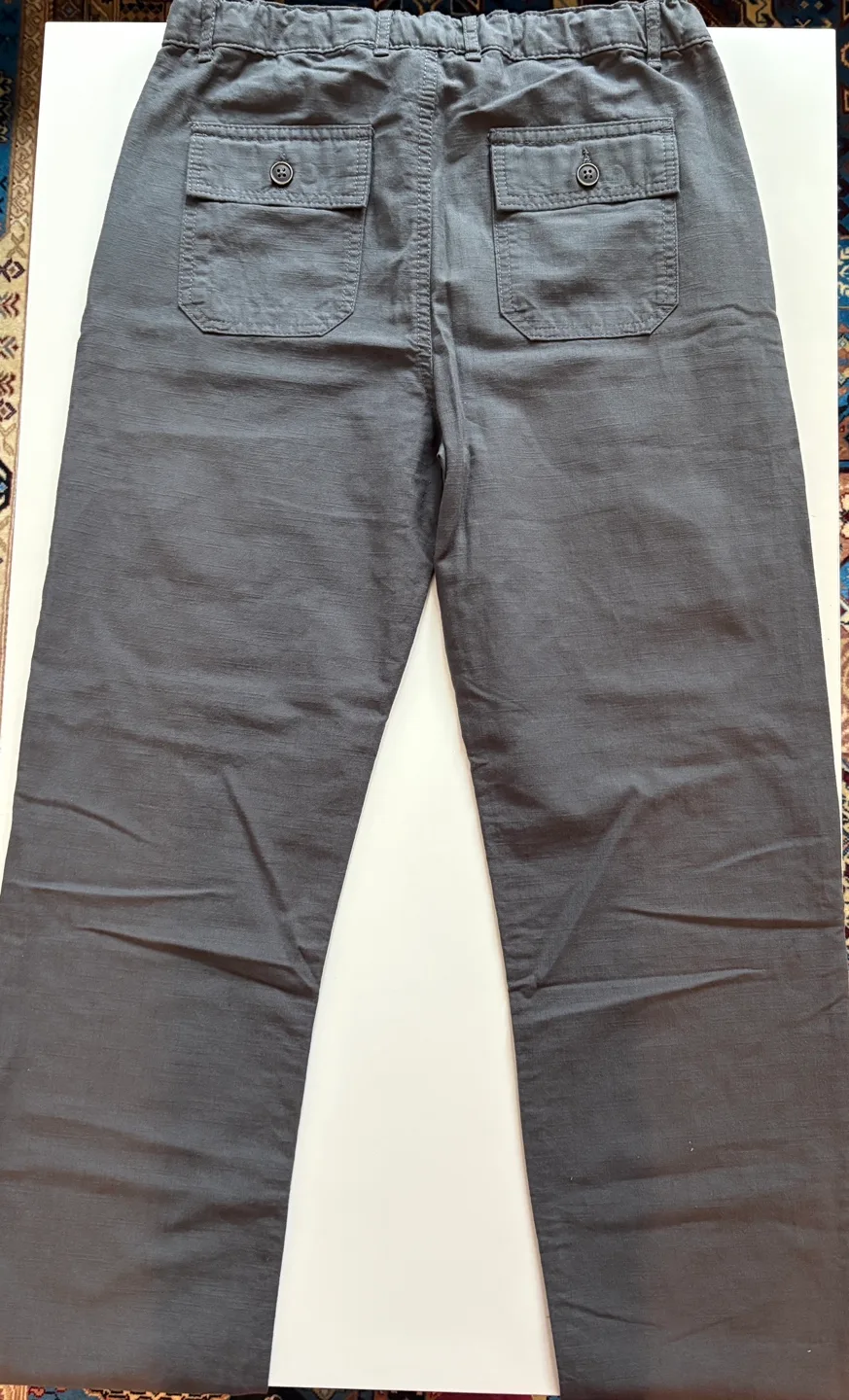 Boy’s Dark Grey Linen-Blend Pants image indicator(2)