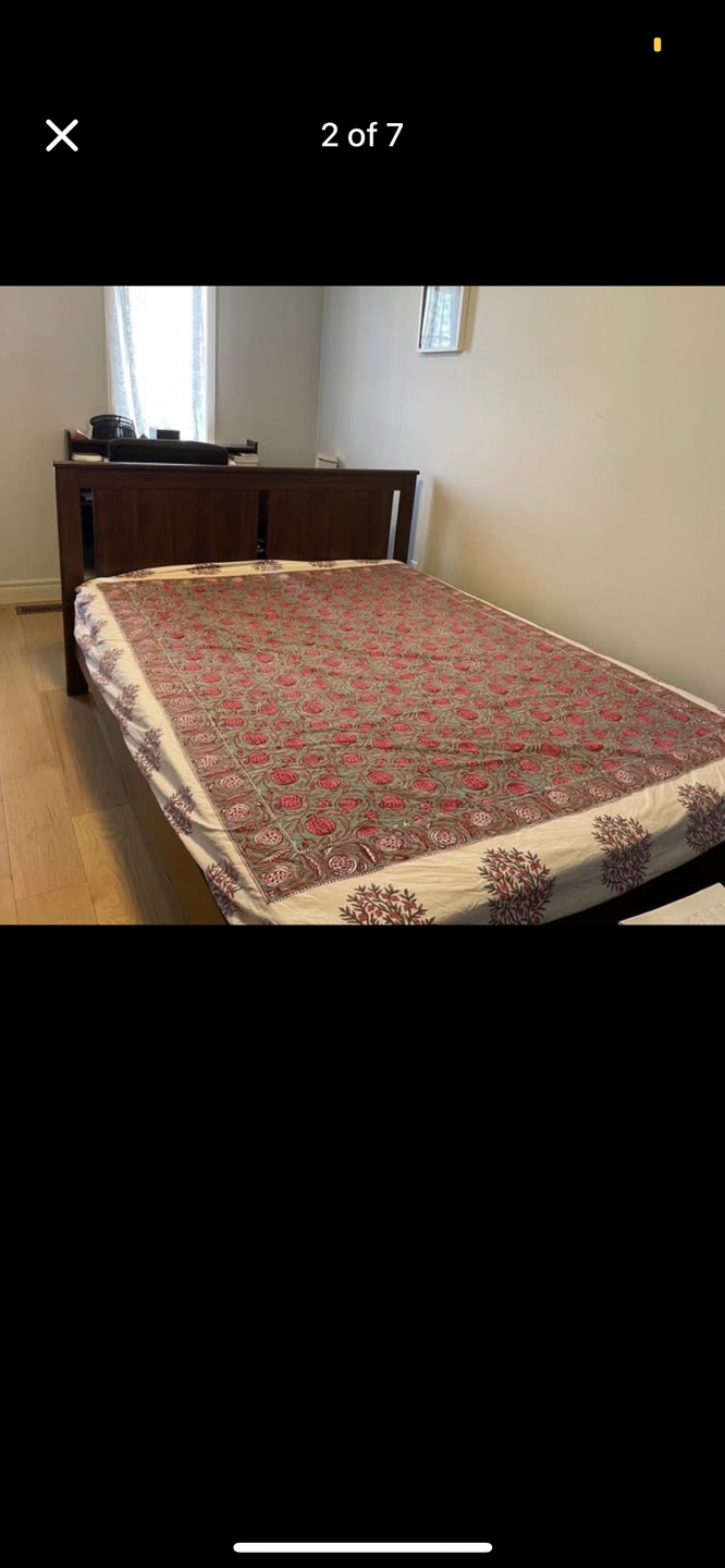 Queen Size Bed Frame with Mattress - photo 2