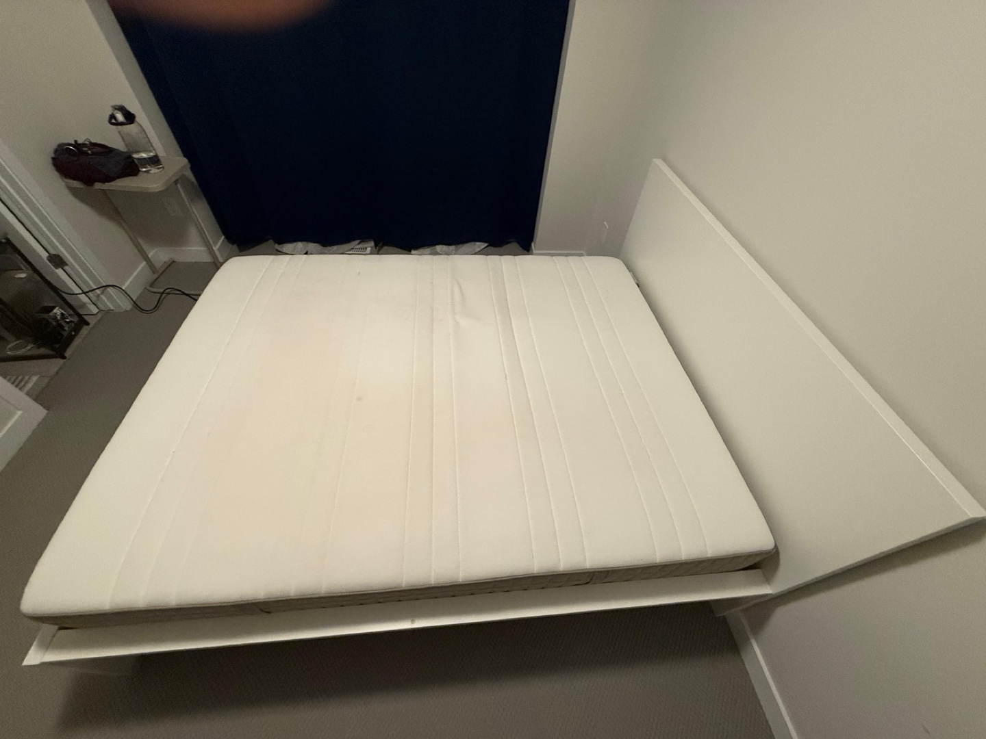 IKEA MALM White Queen Bed Frame with Slatted Base - photo 3